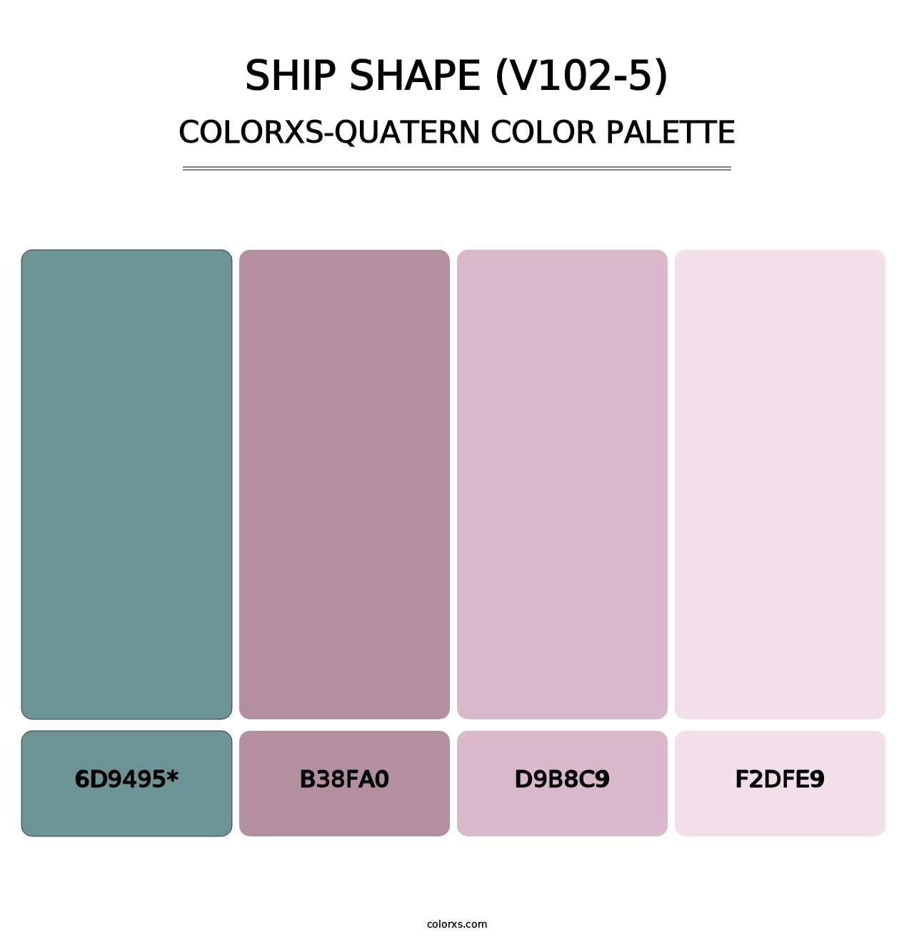 Ship Shape (V102-5) - Colorxs Quatern Palette