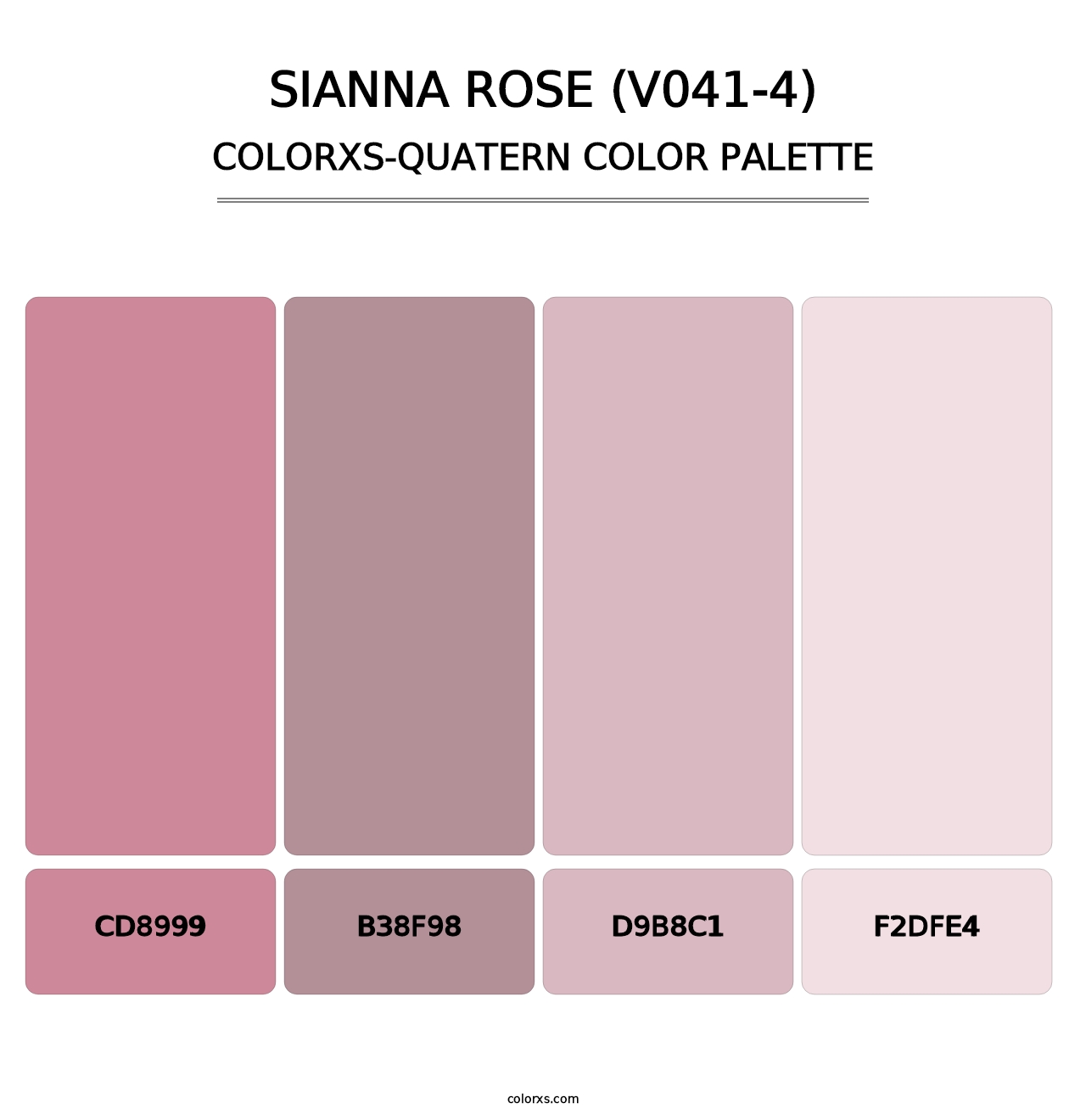 Sianna Rose (V041-4) - Colorxs Quatern Palette