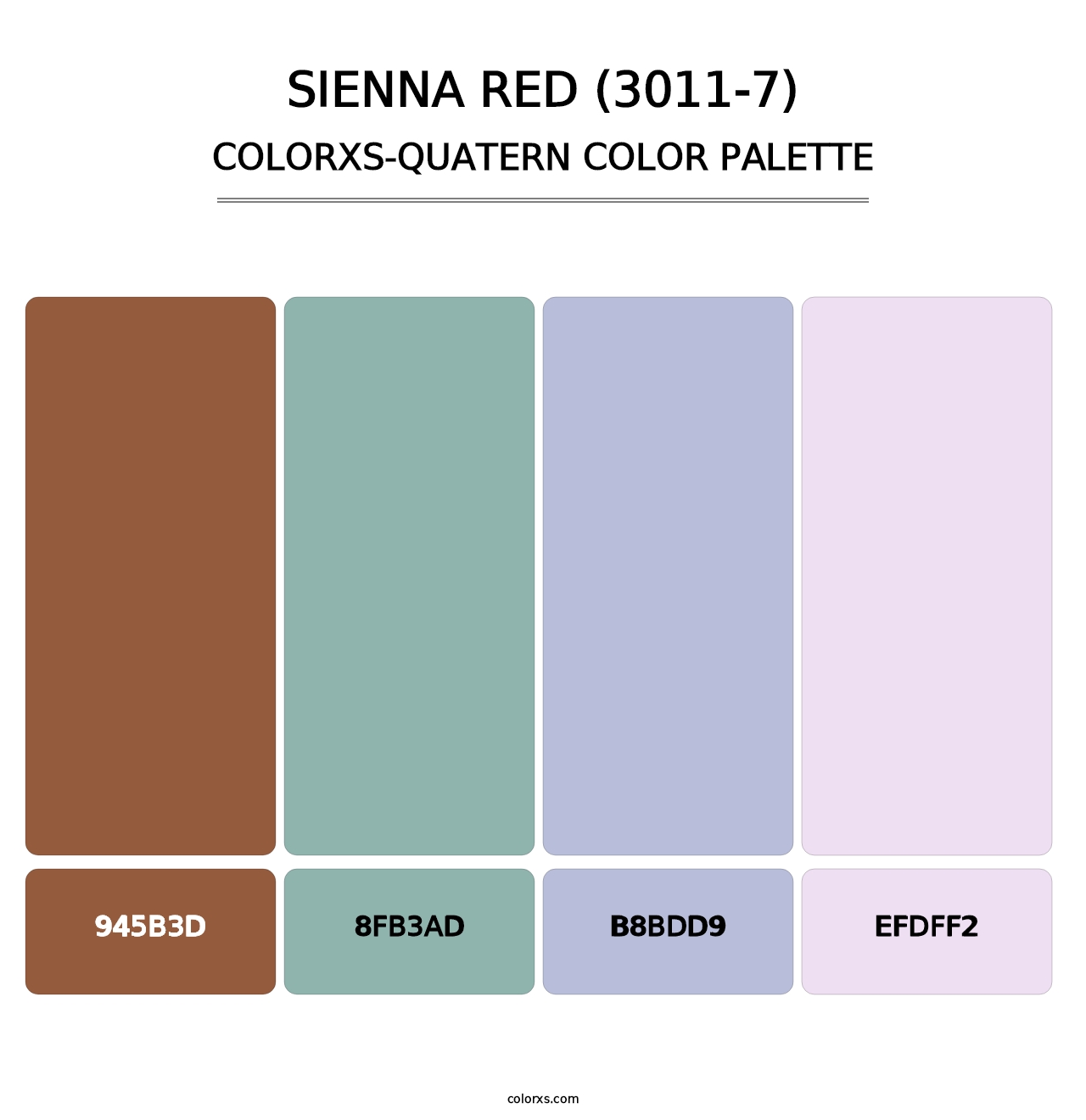 Sienna Red (3011-7) - Colorxs Quatern Palette