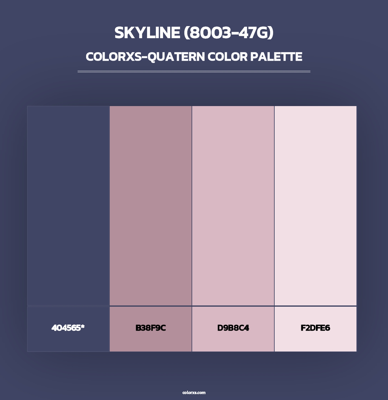 Skyline (8003-47G) - Colorxs Quad Palette