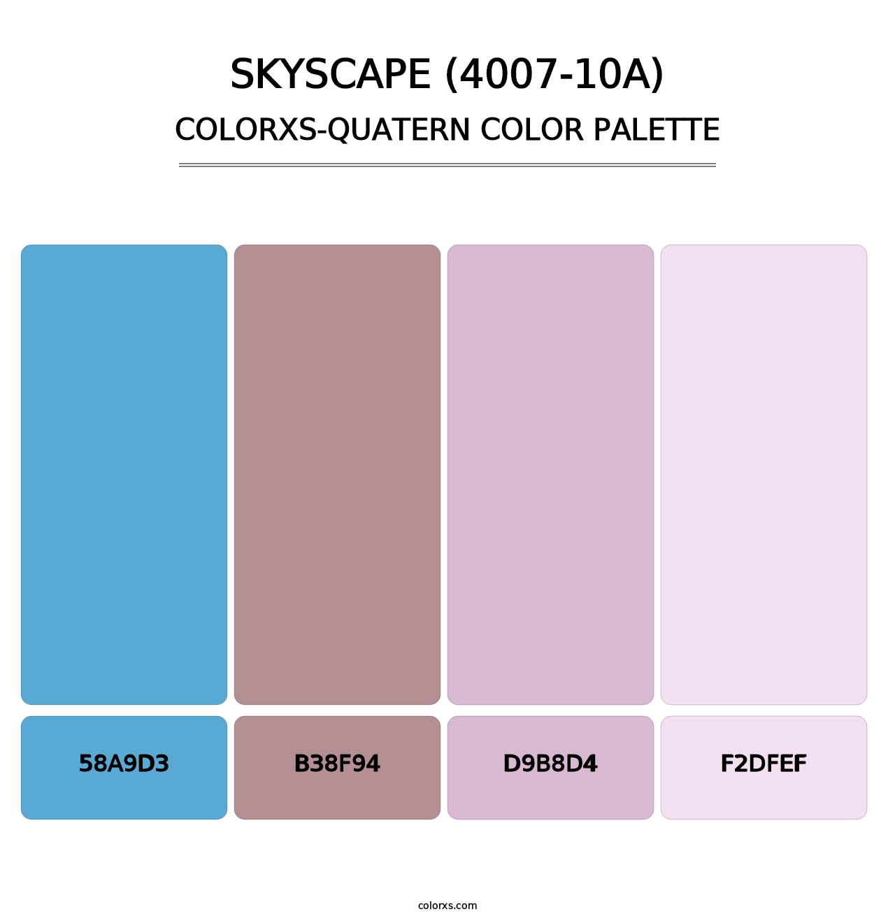 Skyscape (4007-10A) - Colorxs Quatern Palette