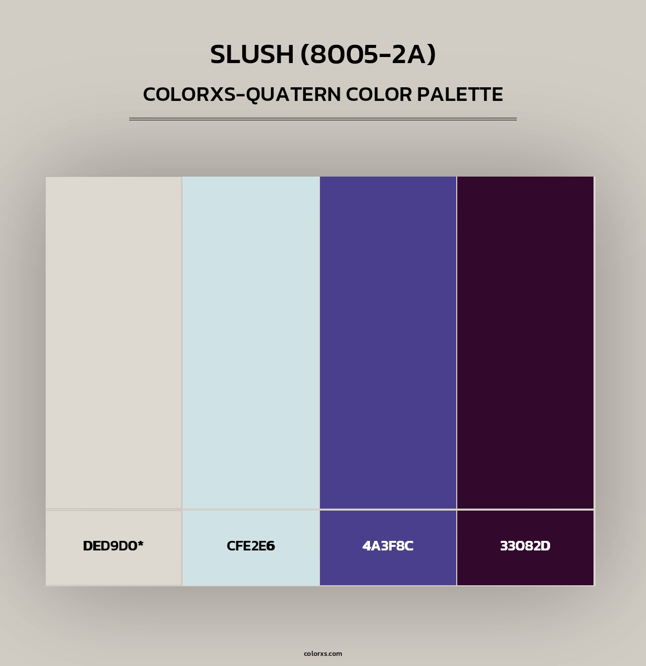 Slush (8005-2A) - Colorxs Quad Palette