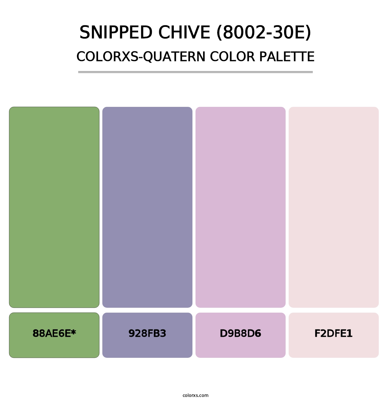 Snipped Chive (8002-30E) - Colorxs Quatern Palette