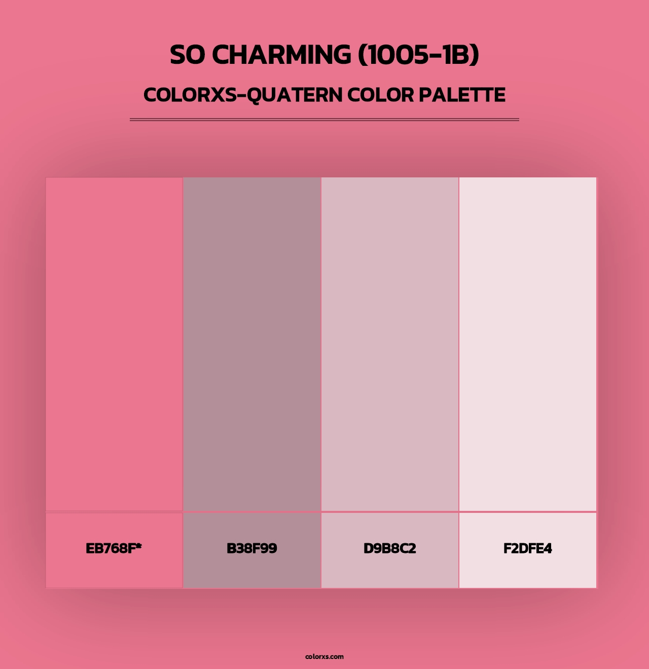 So Charming (1005-1B) - Colorxs Quad Palette