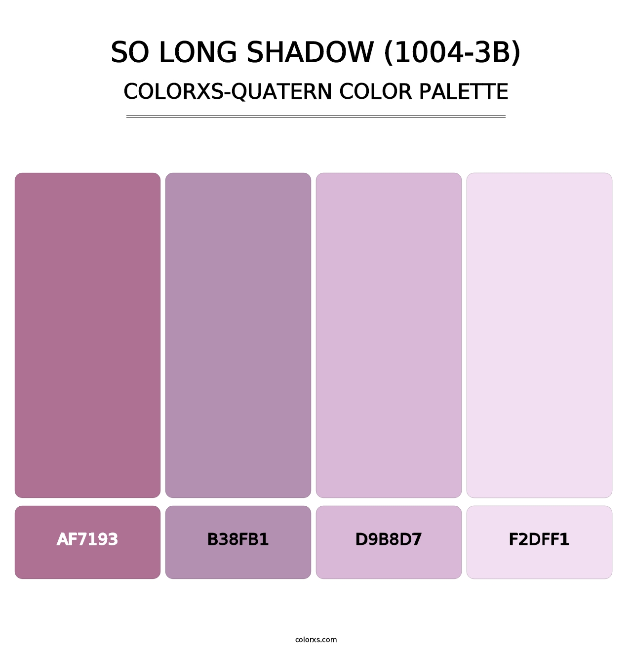 So Long Shadow (1004-3B) - Colorxs Quatern Palette