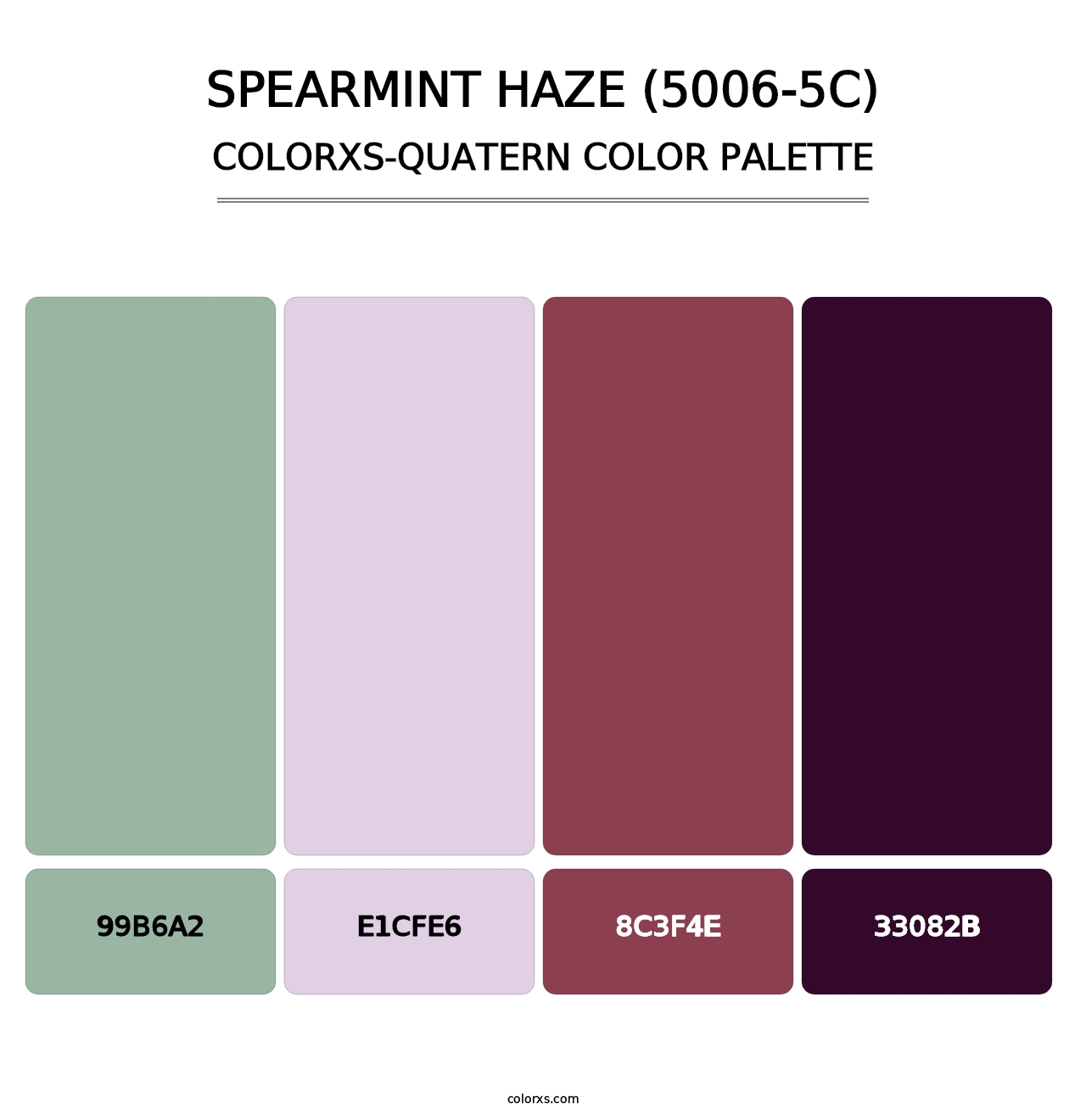 Spearmint Haze (5006-5C) - Colorxs Quatern Palette