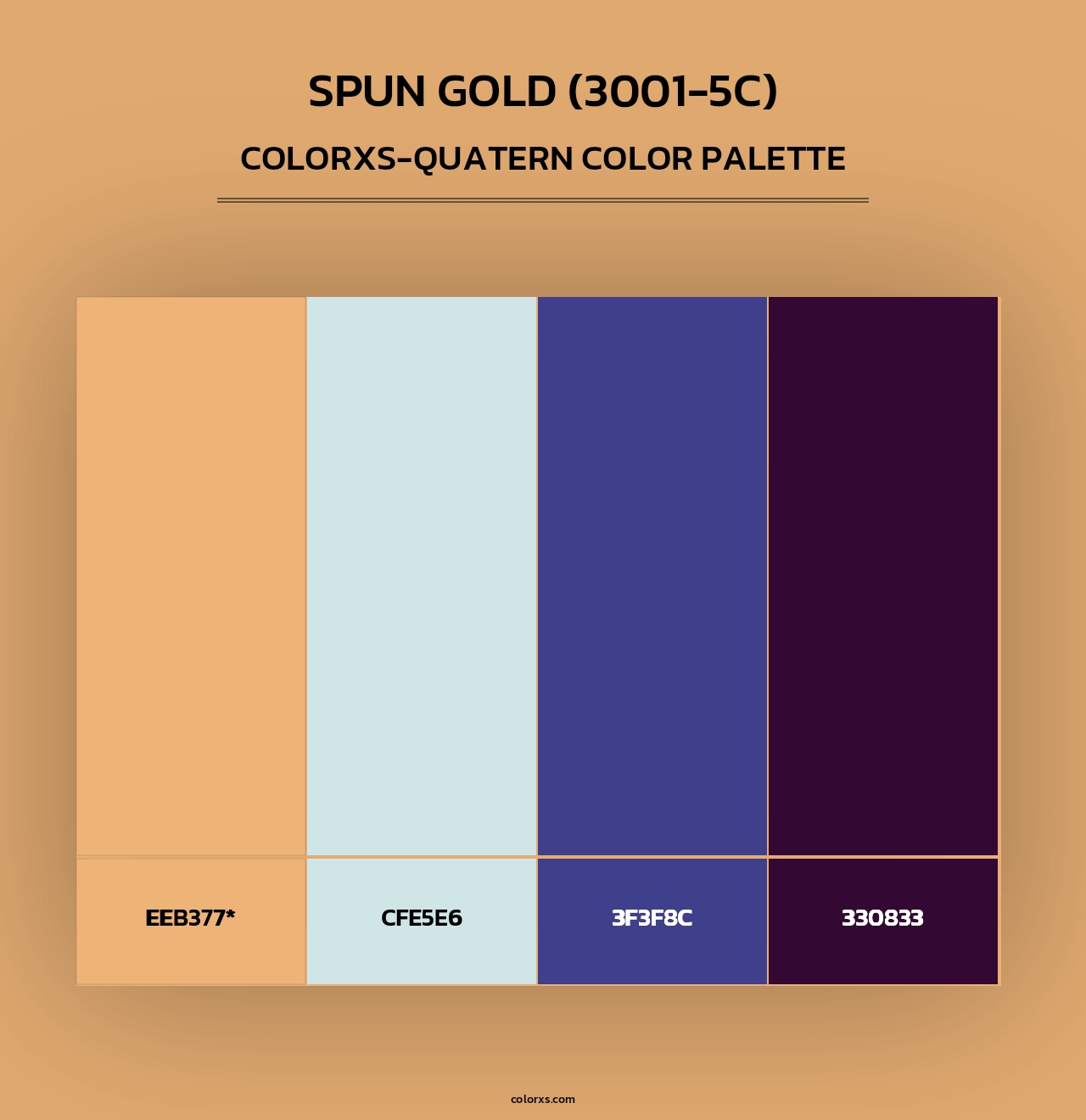 Spun Gold (3001-5C) - Colorxs Quad Palette