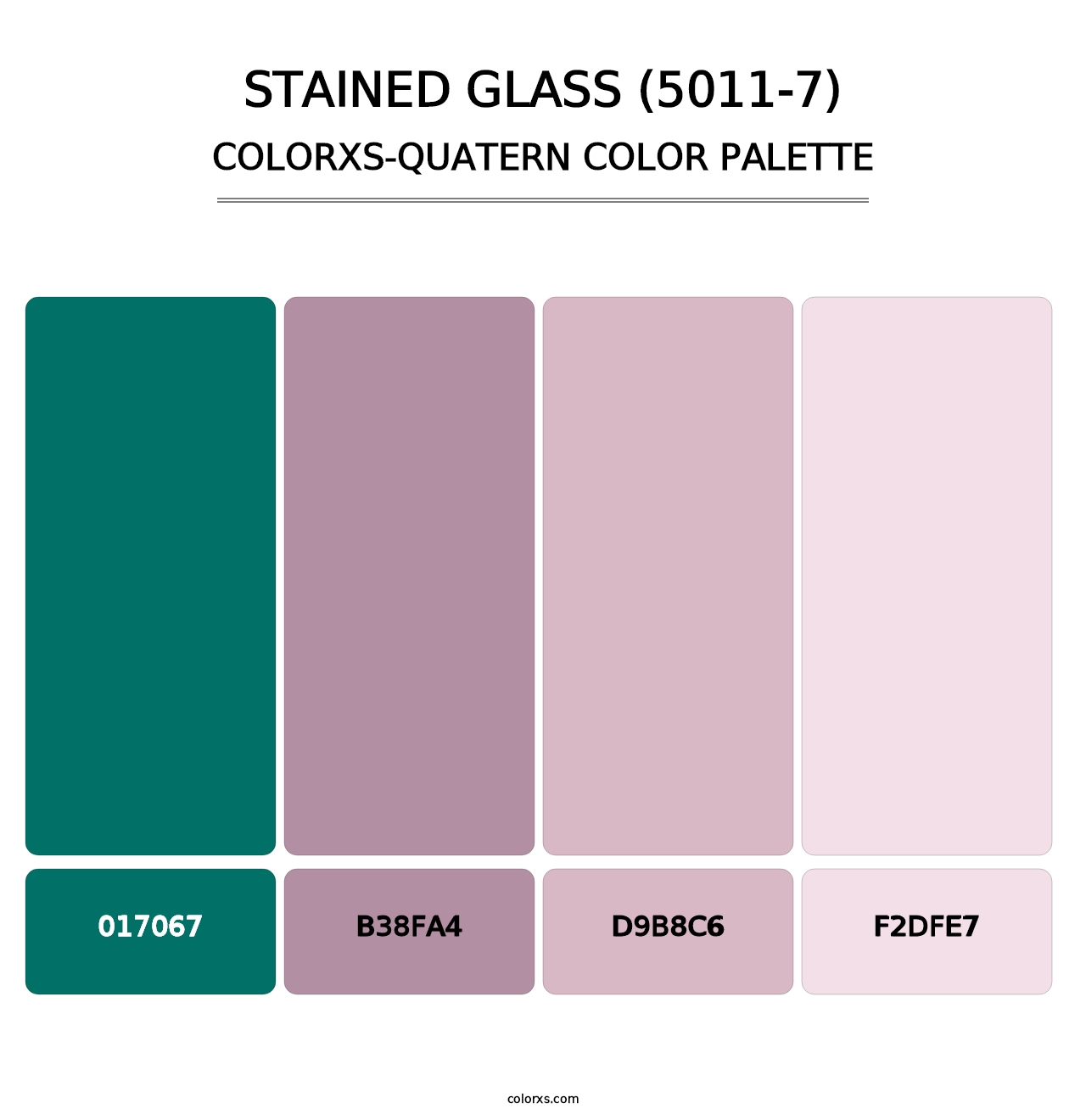 Stained Glass (5011-7) - Colorxs Quatern Palette