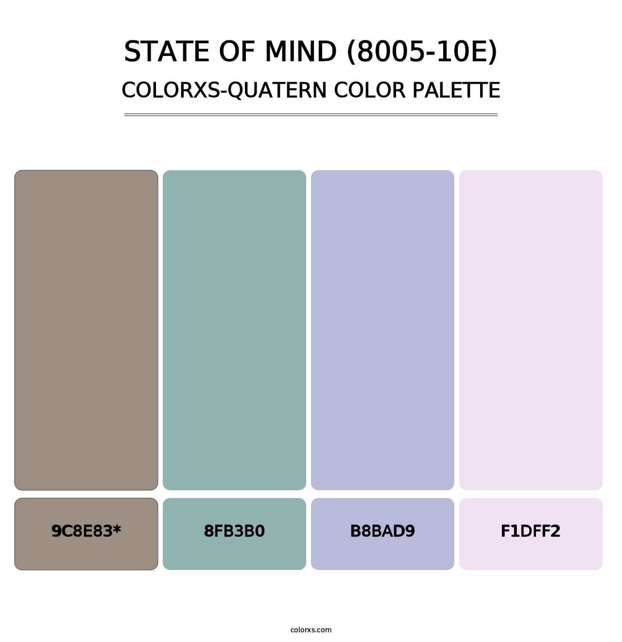 State of Mind (8005-10E) - Colorxs Quatern Palette