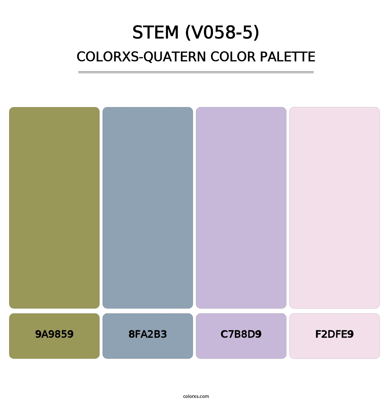 Stem (V058-5) - Colorxs Quatern Palette