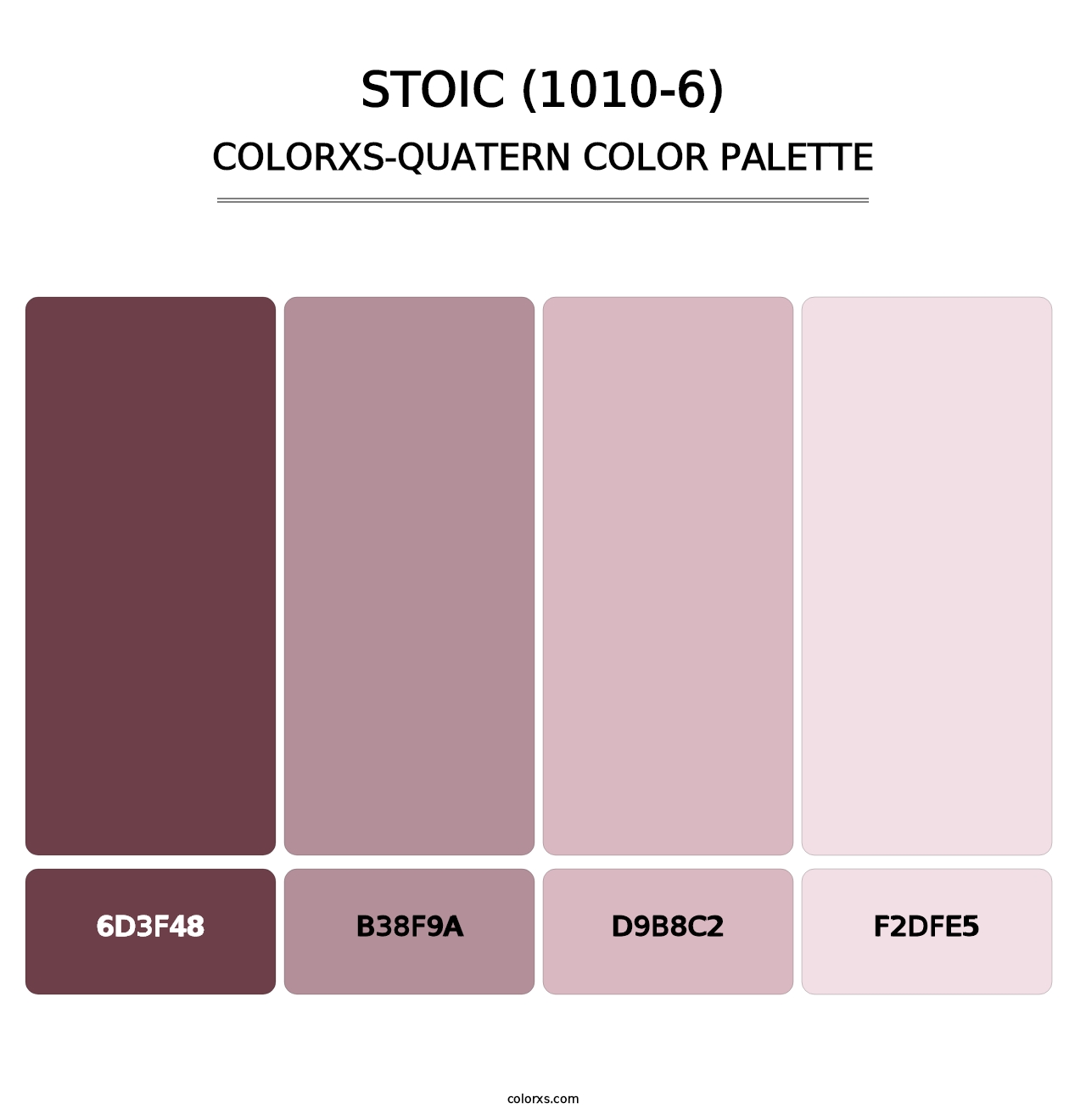 Stoic (1010-6) - Colorxs Quatern Palette