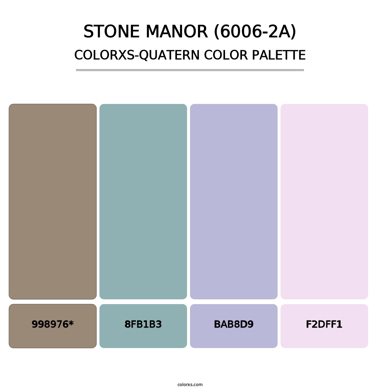 Stone Manor (6006-2A) - Colorxs Quatern Palette