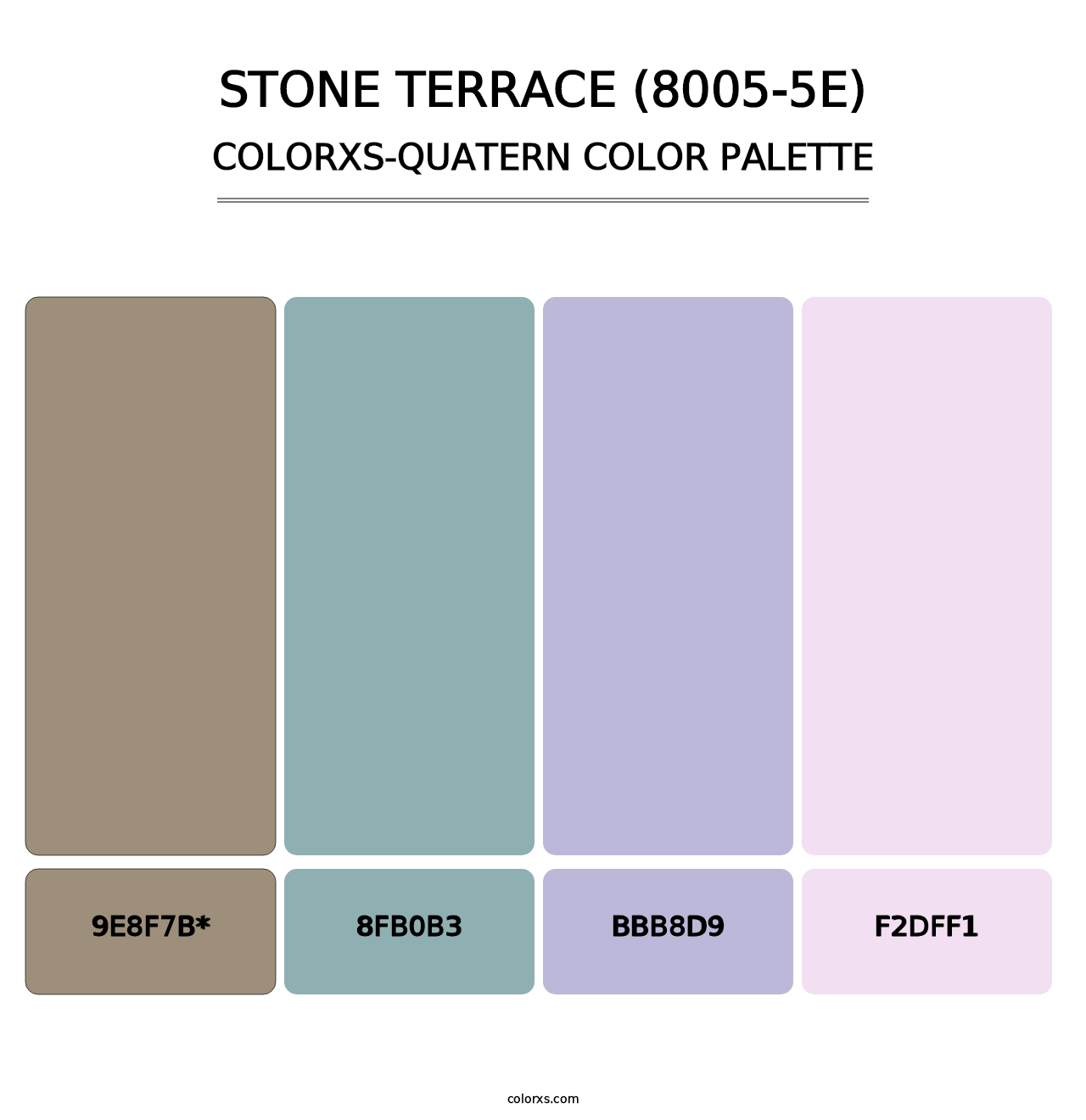 Stone Terrace (8005-5E) - Colorxs Quatern Palette