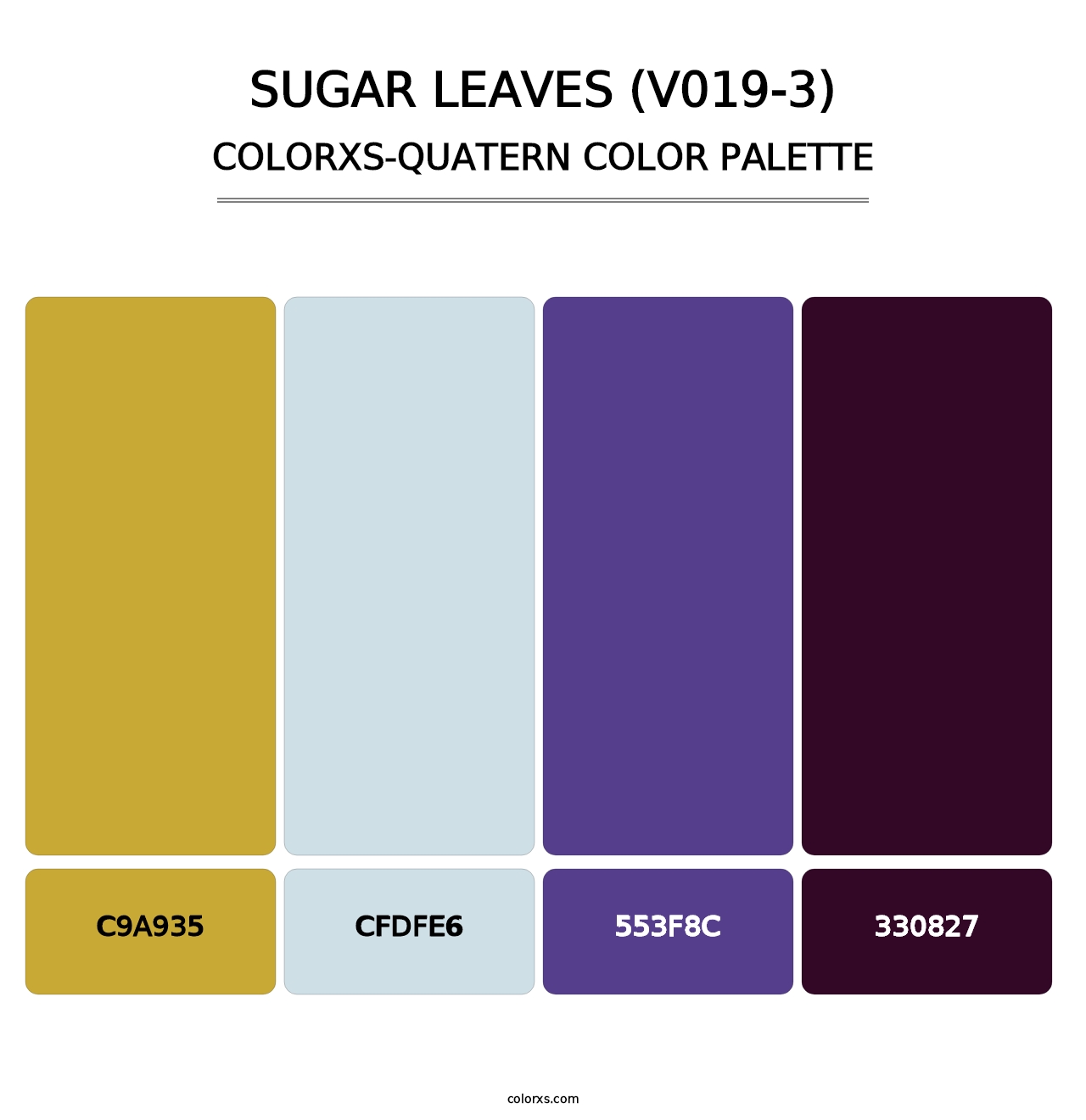 Sugar Leaves (V019-3) - Colorxs Quatern Palette