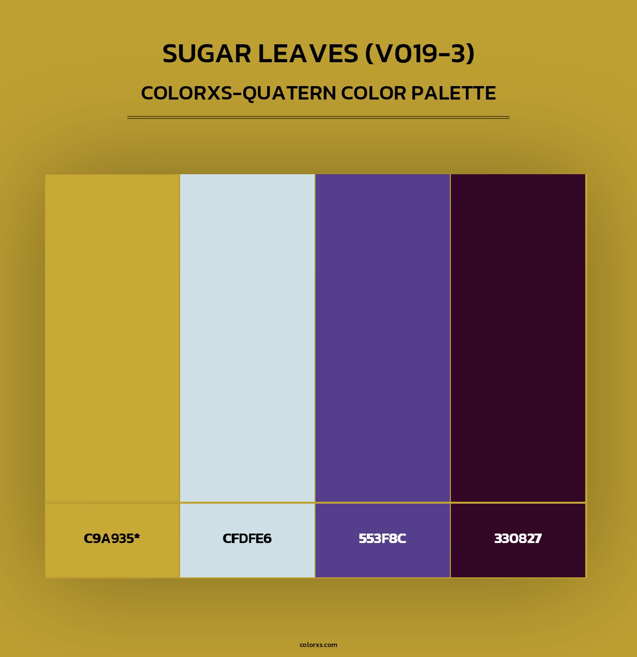 Sugar Leaves (V019-3) - Colorxs Quad Palette