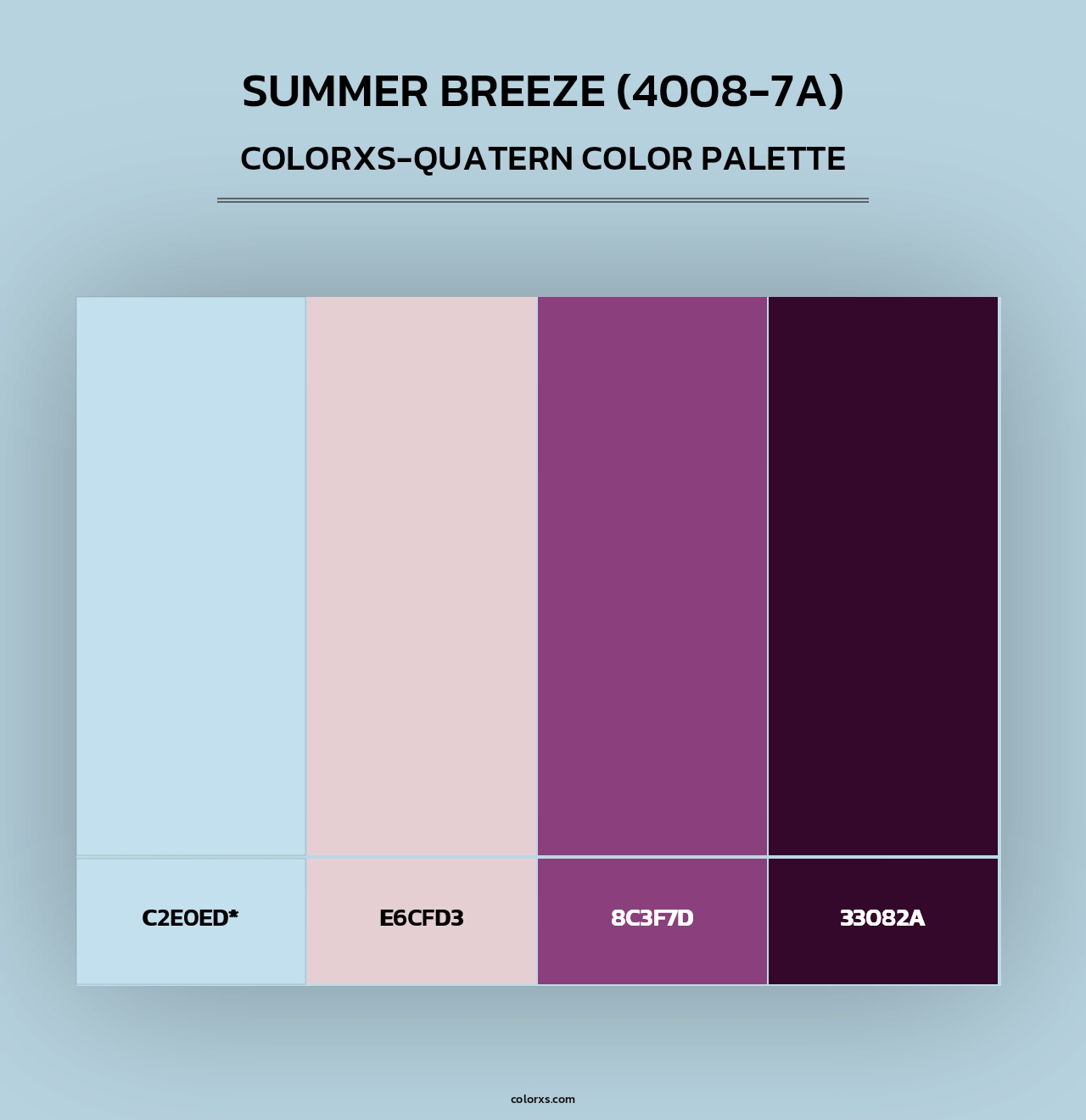 Summer Breeze (4008-7A) - Colorxs Quad Palette