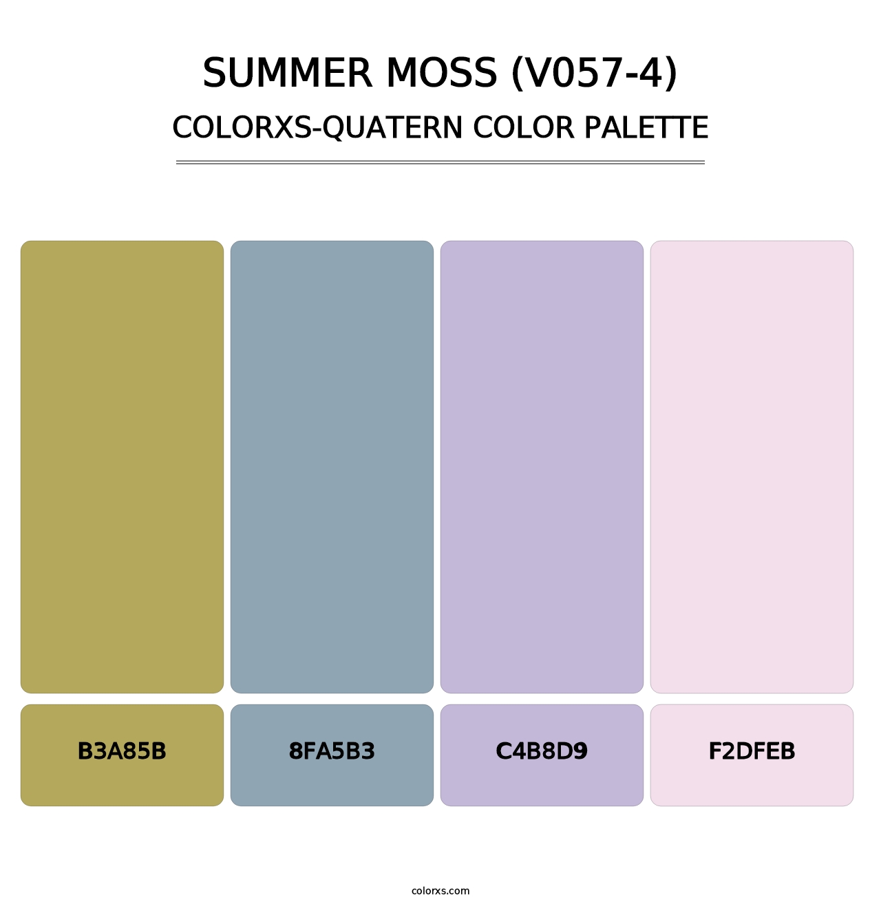 Summer Moss (V057-4) - Colorxs Quatern Palette