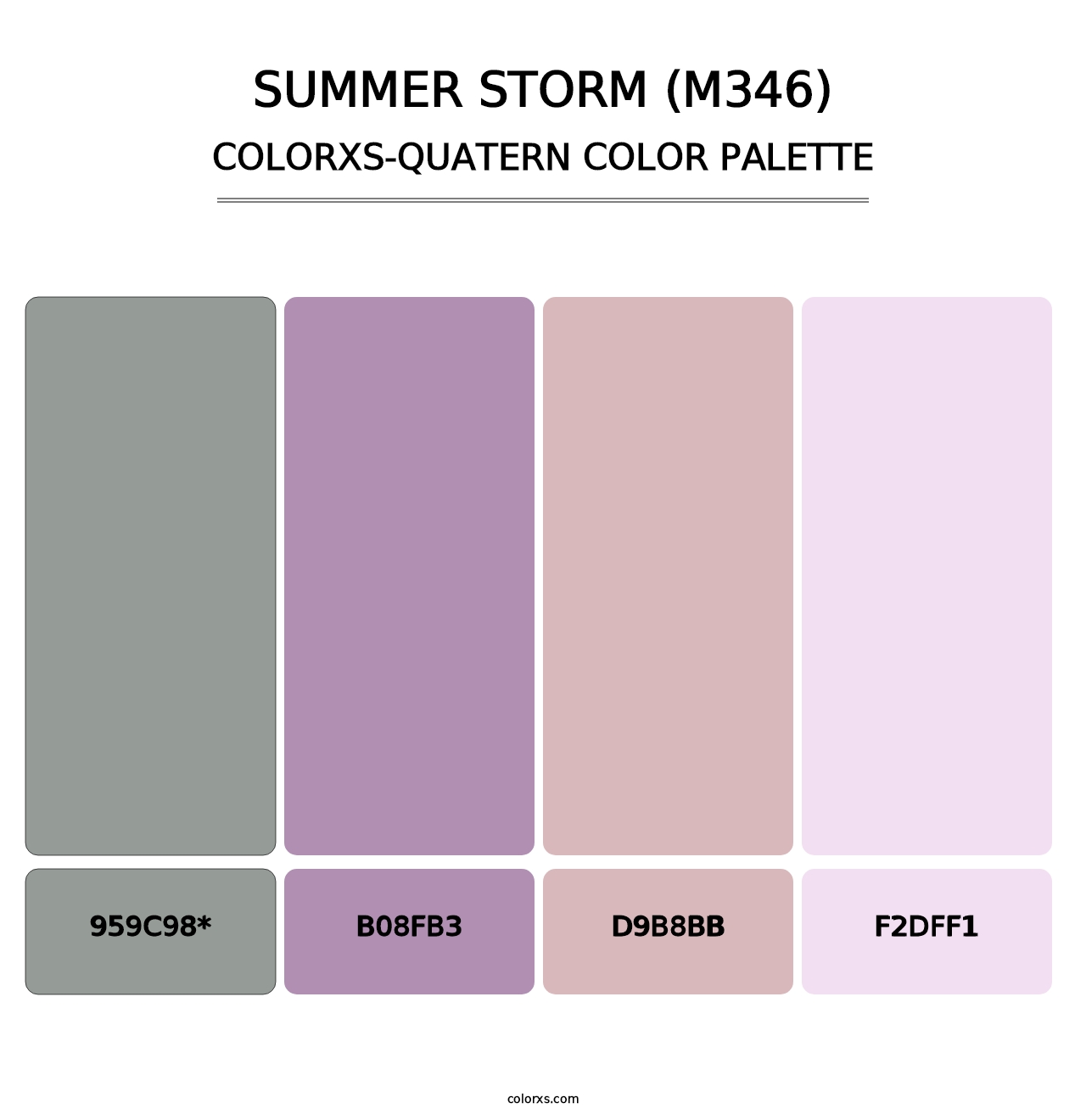 Summer Storm (M346) - Colorxs Quatern Palette