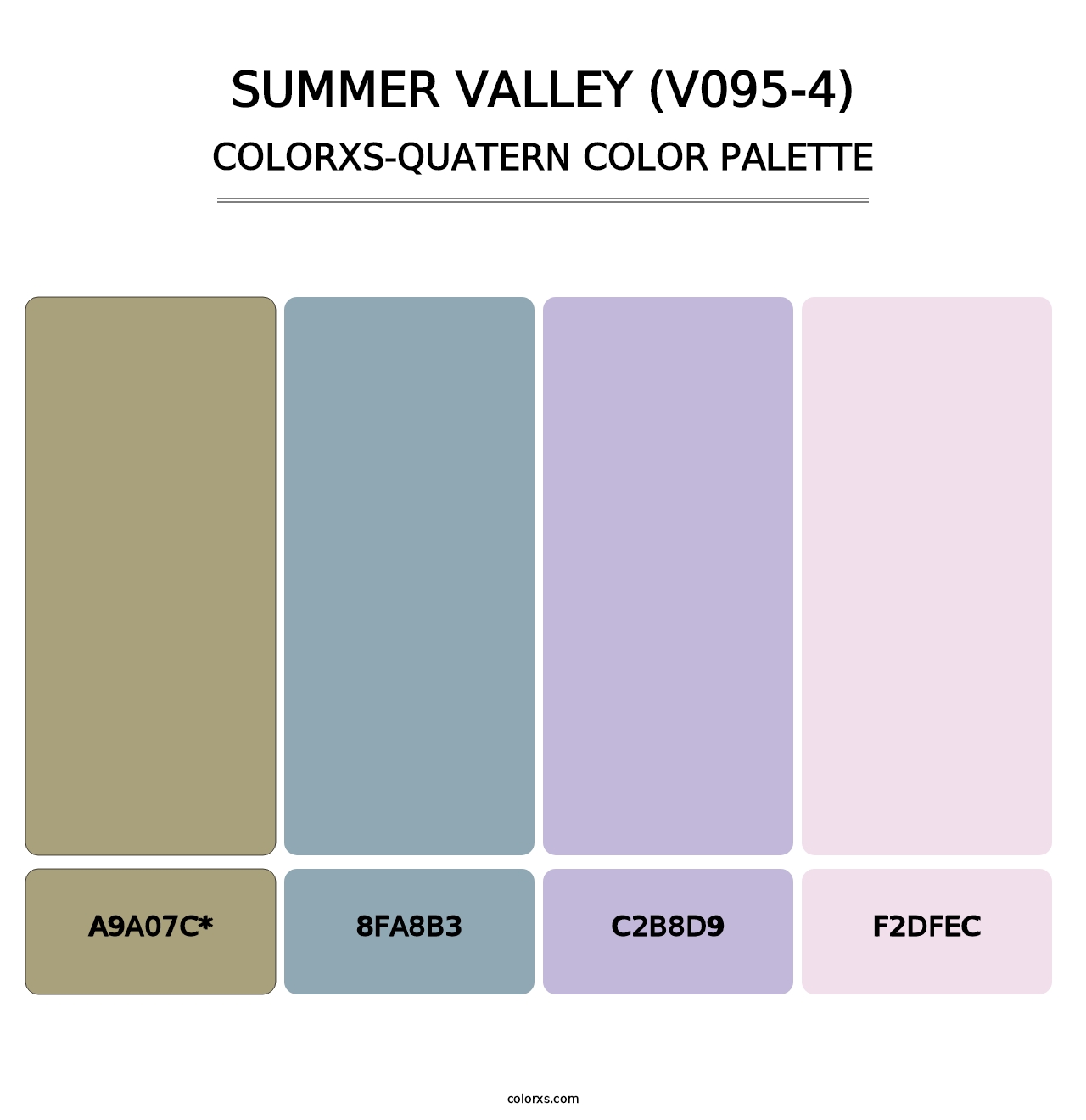 Summer Valley (V095-4) - Colorxs Quatern Palette