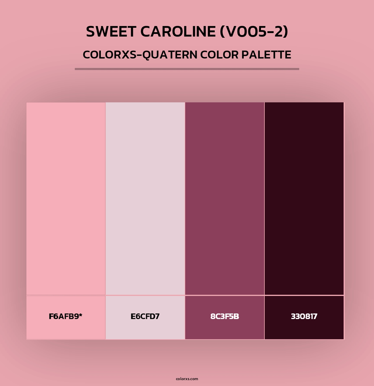 Sweet Caroline (V005-2) - Colorxs Quad Palette