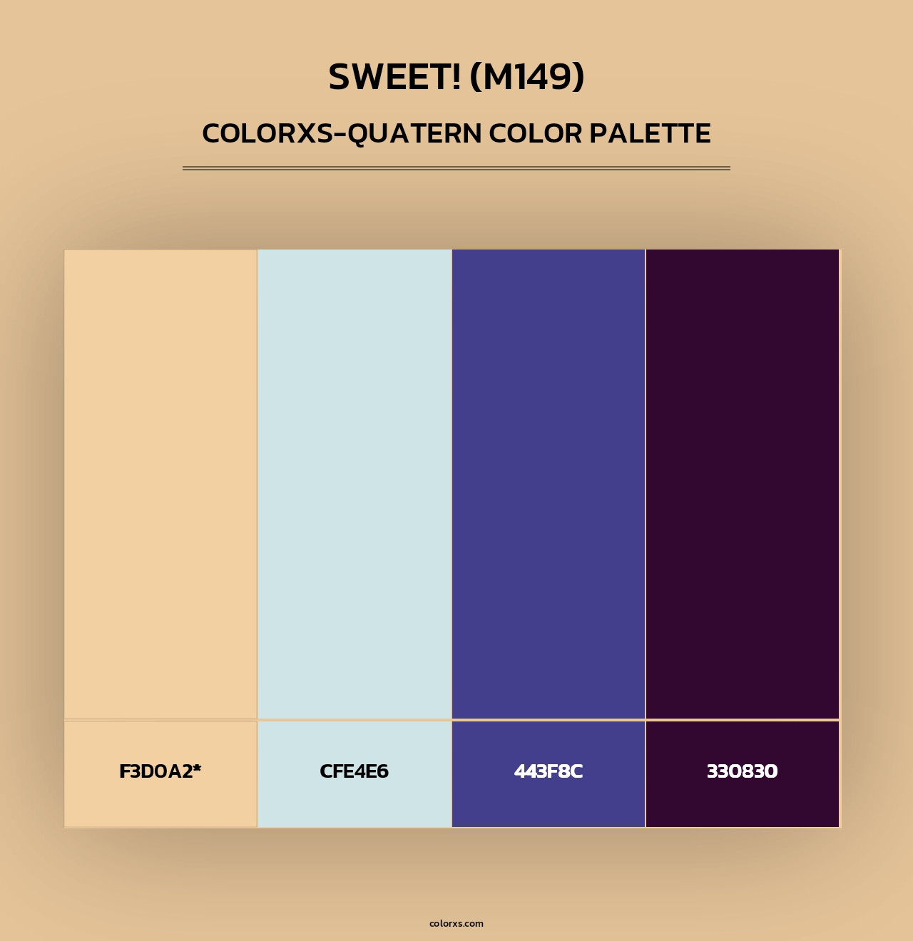 sweet! (M149) - Colorxs Quad Palette