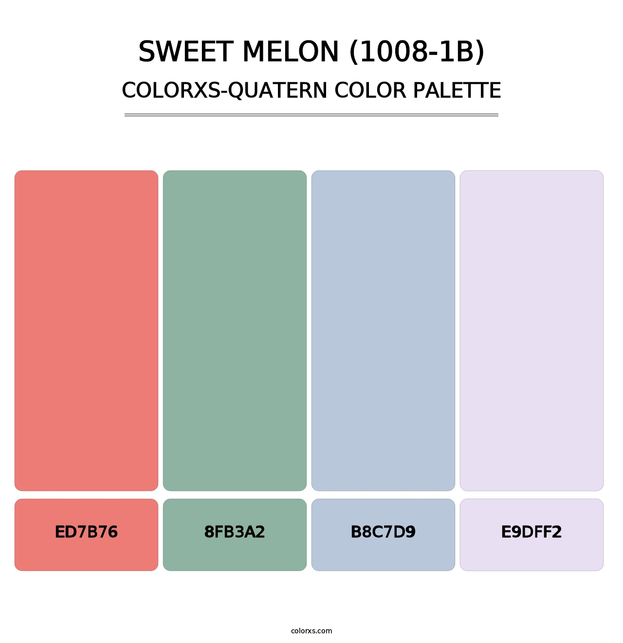 Sweet Melon (1008-1B) - Colorxs Quatern Palette