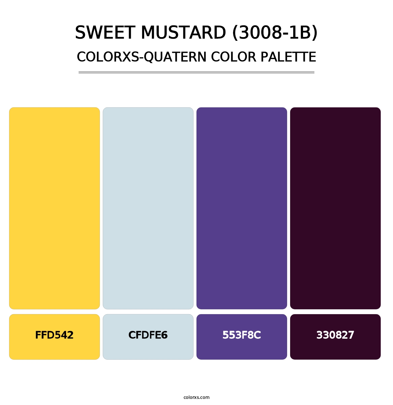 Sweet Mustard (3008-1B) - Colorxs Quatern Palette