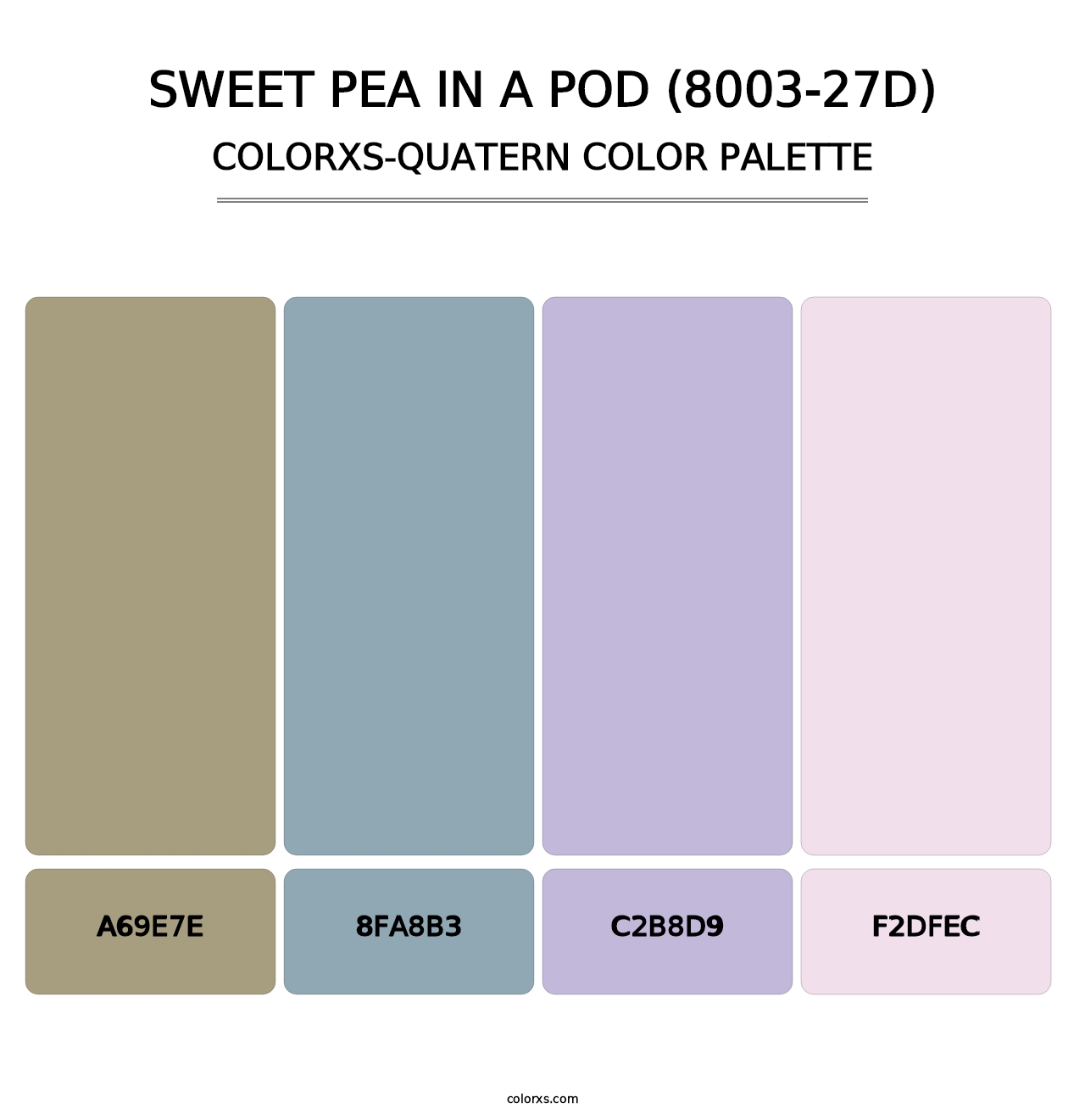 Sweet Pea in a Pod (8003-27D) - Colorxs Quatern Palette