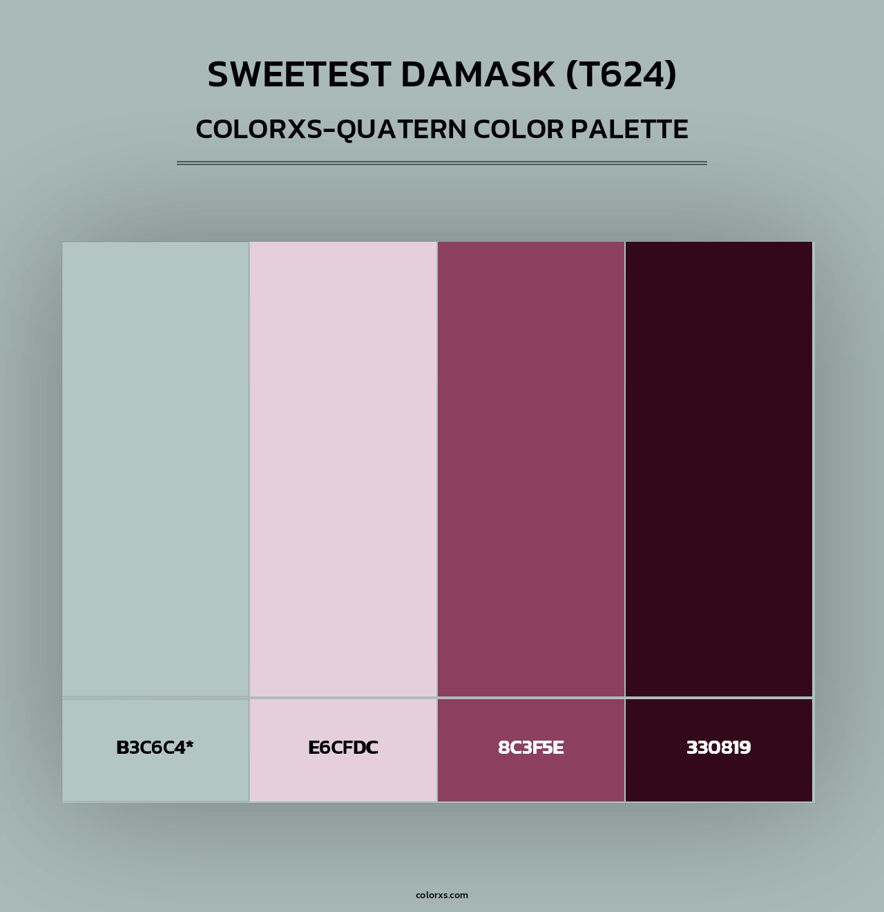 Sweetest Damask (T624) - Colorxs Quad Palette