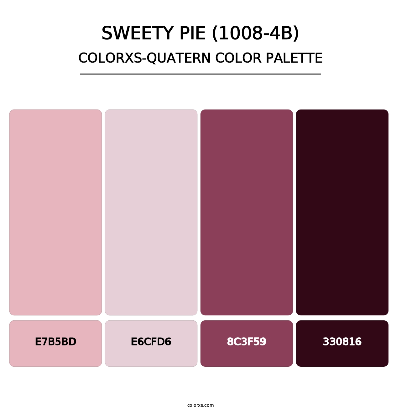 Sweety Pie (1008-4B) - Colorxs Quatern Palette