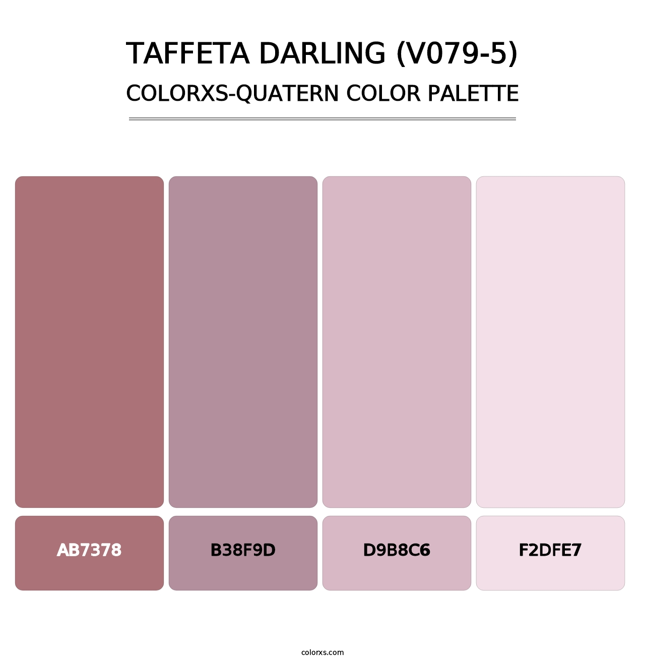 Taffeta Darling (V079-5) - Colorxs Quatern Palette