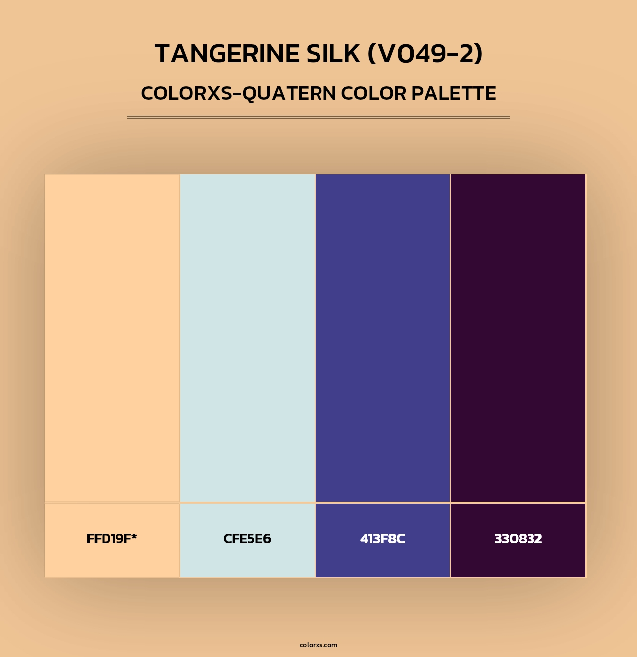 Tangerine Silk (V049-2) - Colorxs Quad Palette