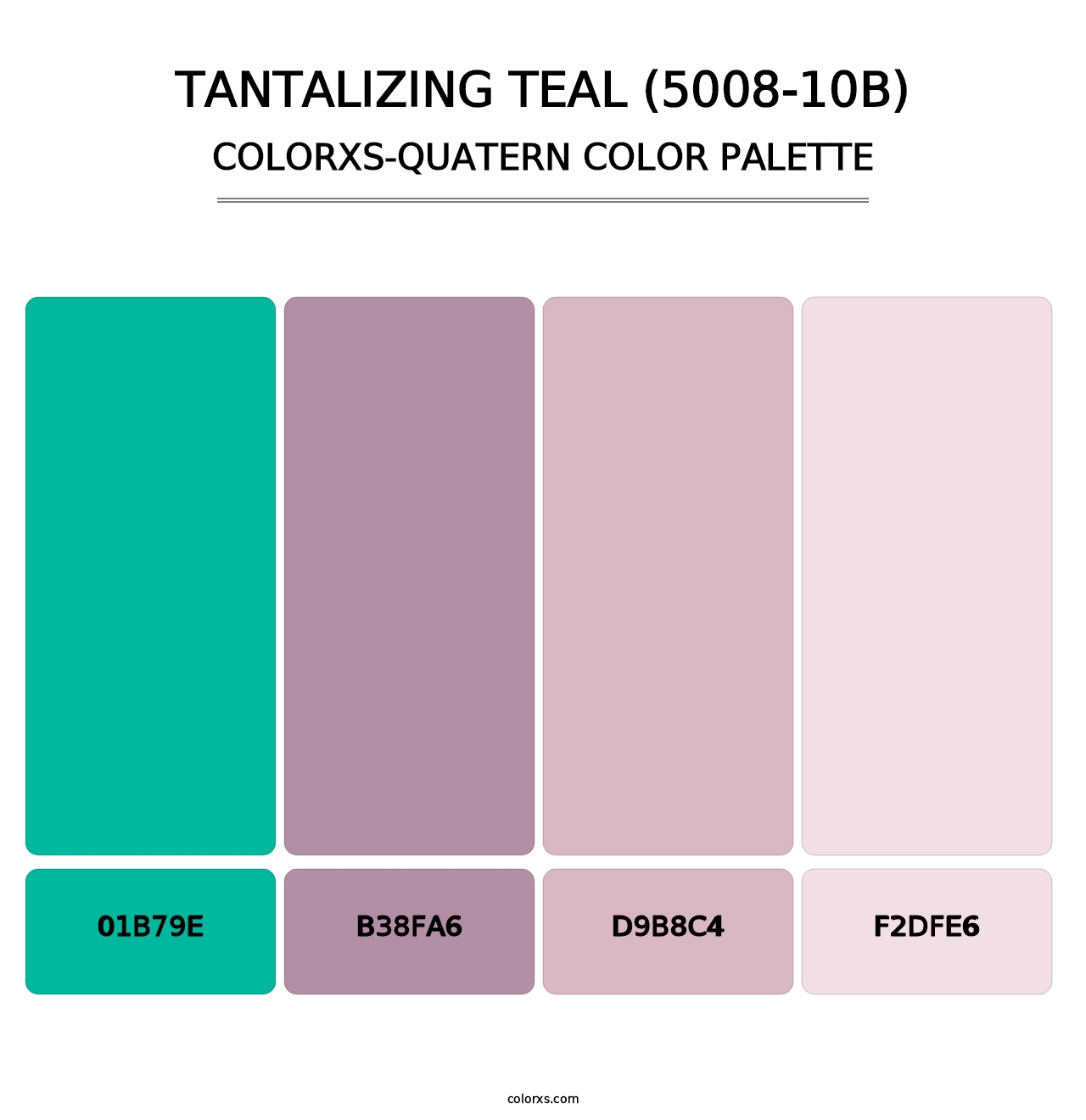 Tantalizing Teal (5008-10B) - Colorxs Quatern Palette