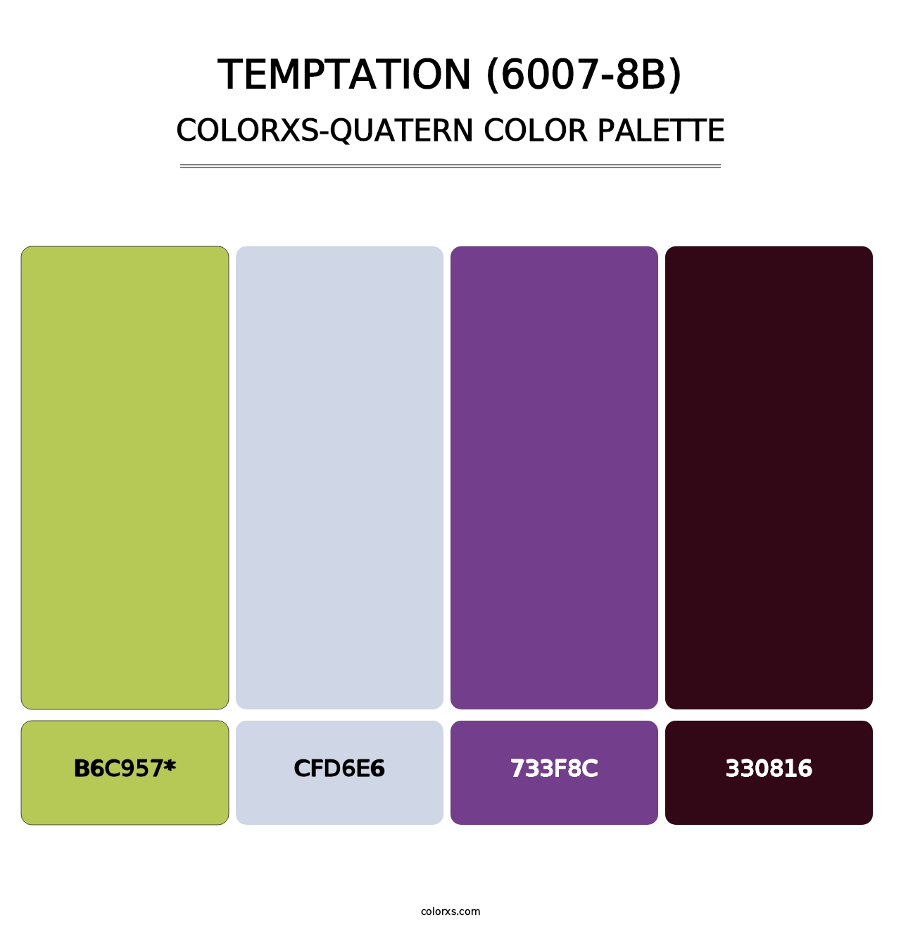 Temptation (6007-8B) - Colorxs Quatern Palette