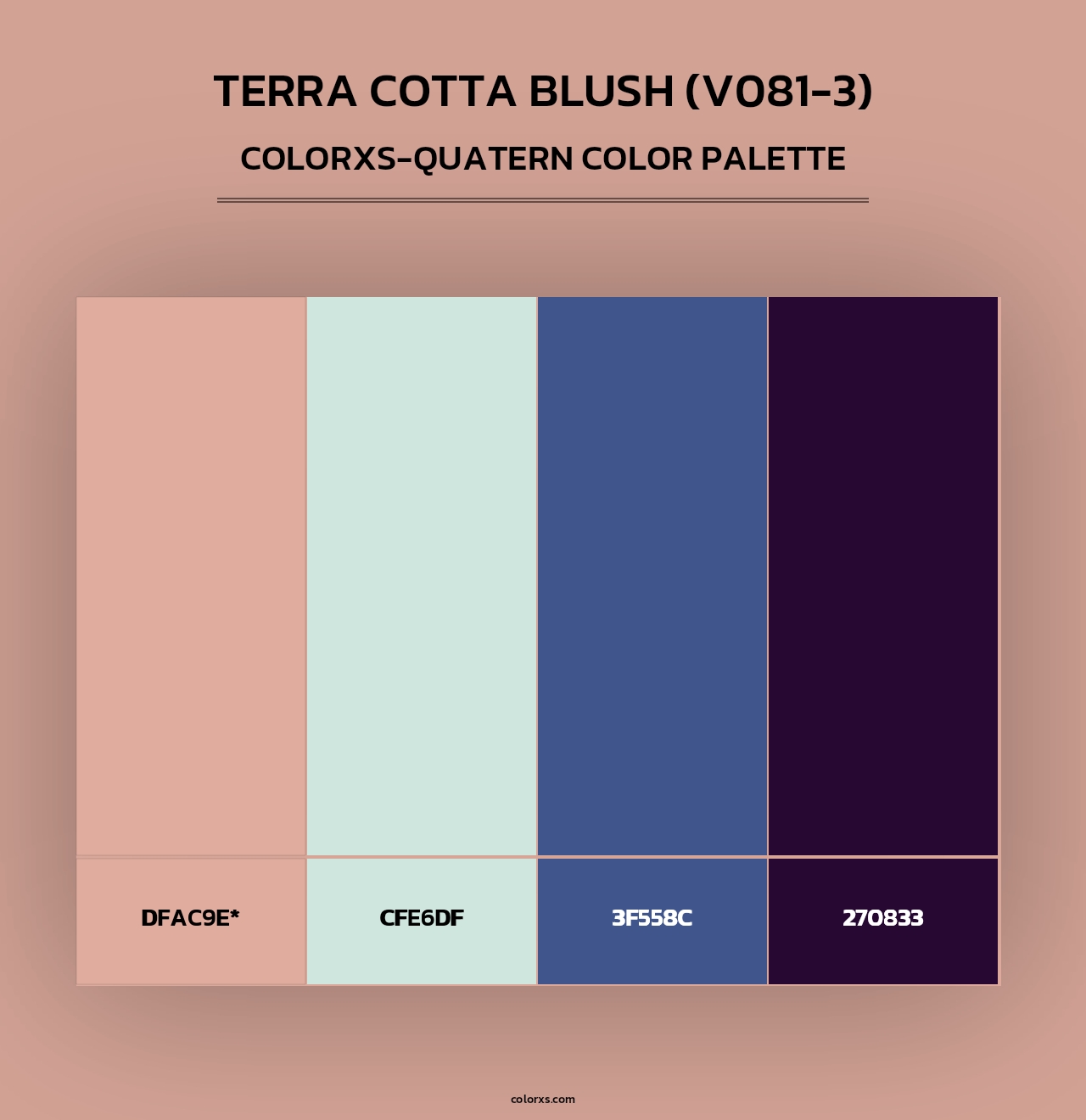 Terra Cotta Blush (V081-3) - Colorxs Quad Palette