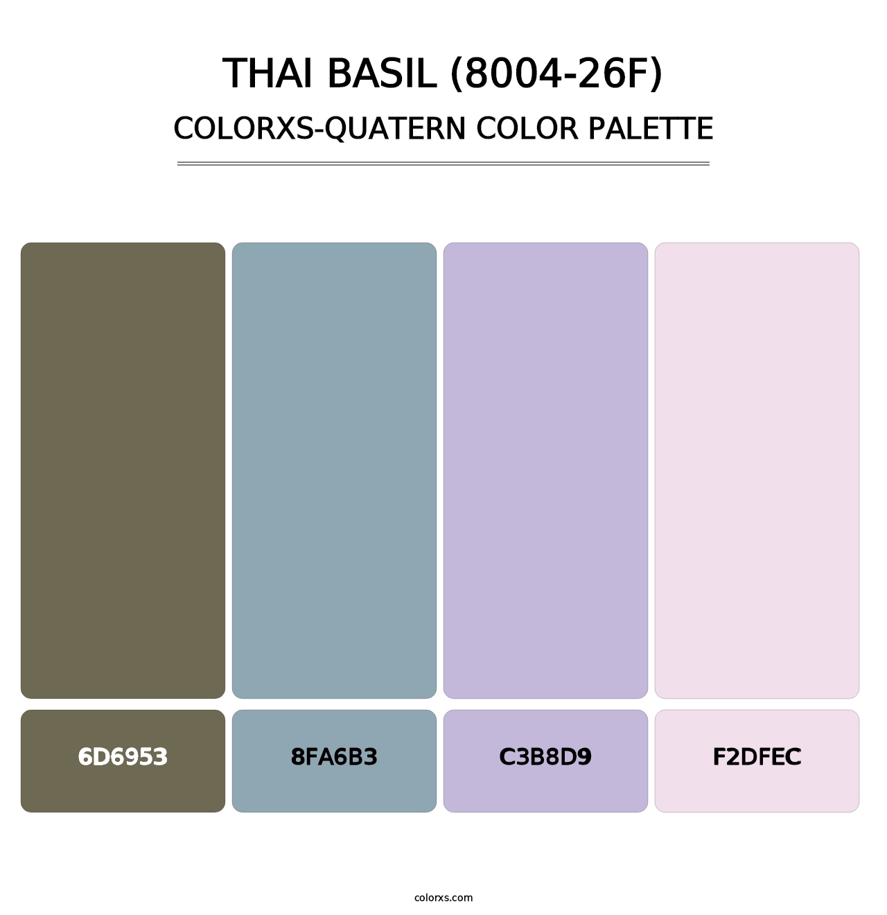 Thai Basil (8004-26F) - Colorxs Quatern Palette