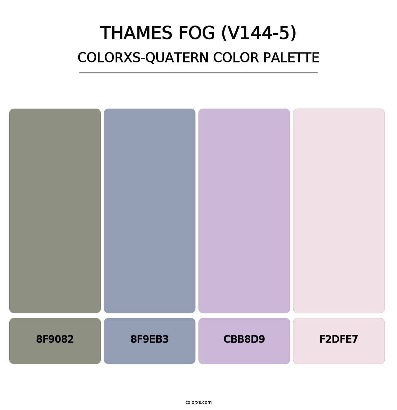 Thames Fog (V144-5) - Colorxs Quatern Palette