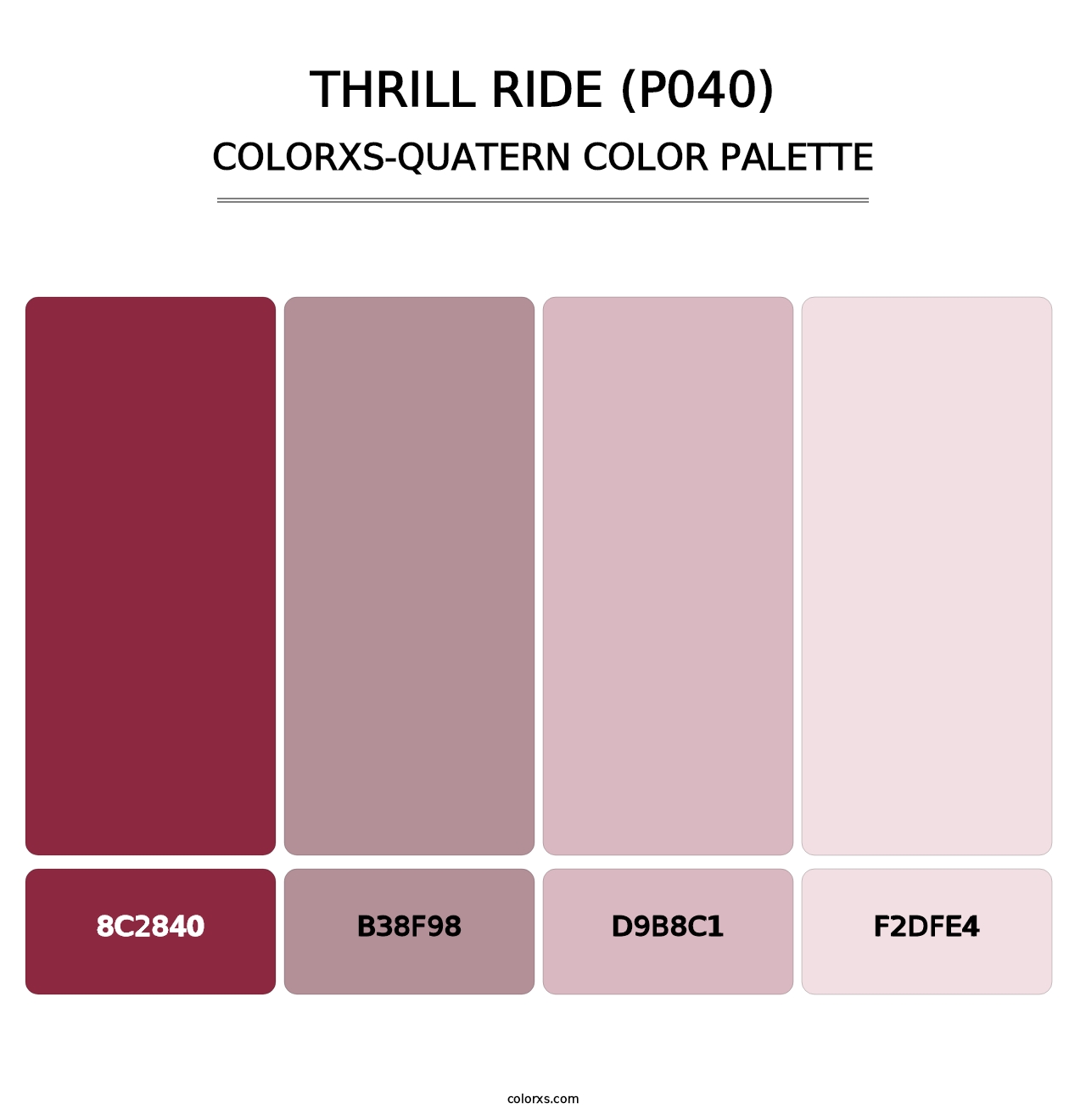 Thrill Ride (P040) - Colorxs Quatern Palette