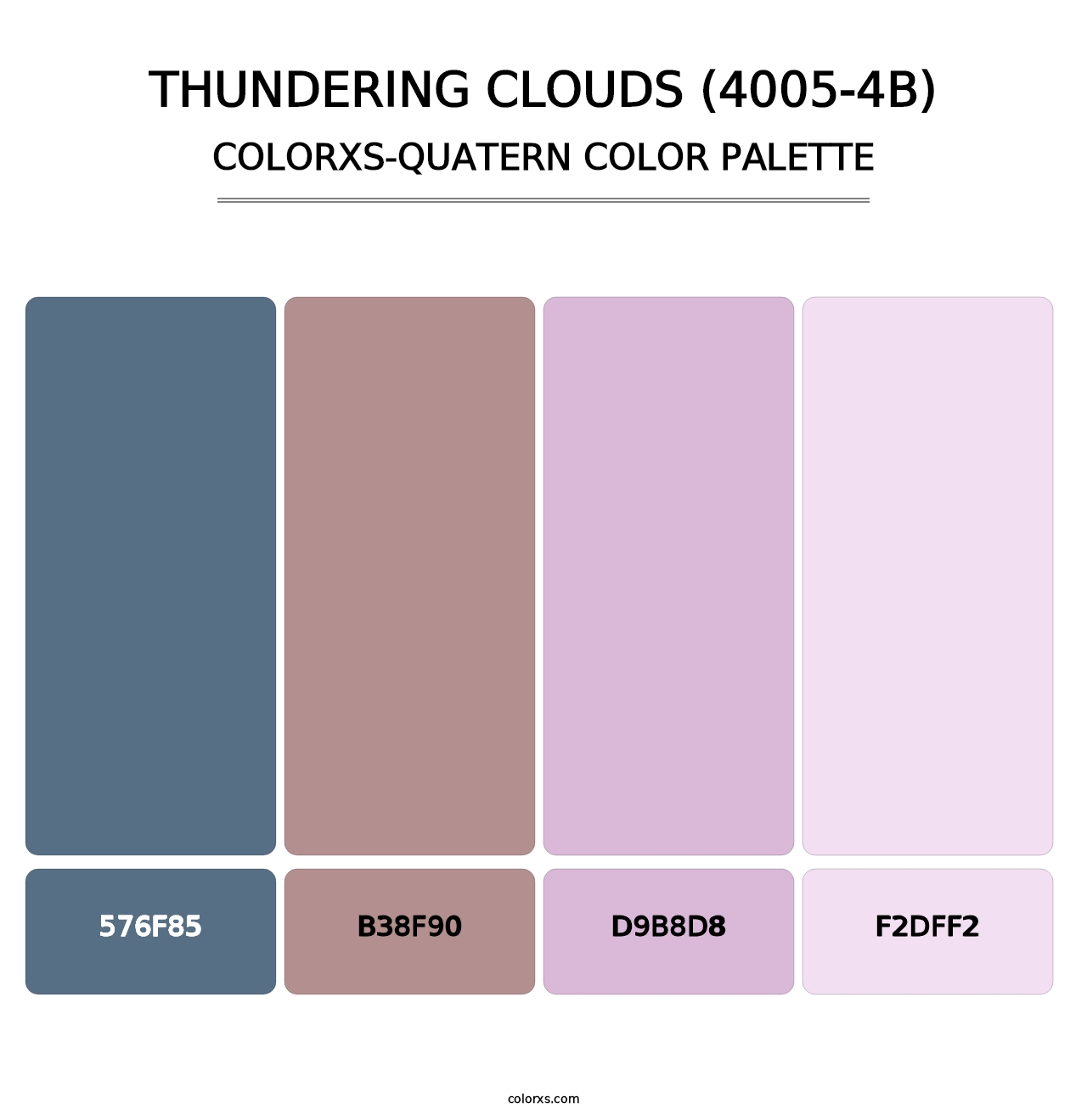 Thundering Clouds (4005-4B) - Colorxs Quatern Palette