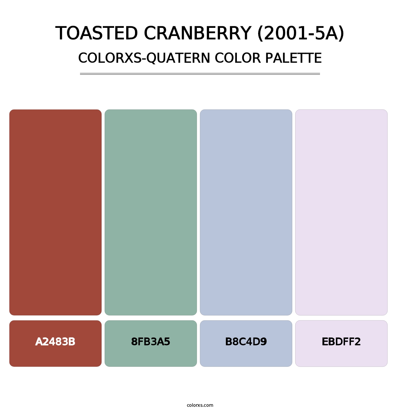 Toasted Cranberry (2001-5A) - Colorxs Quatern Palette