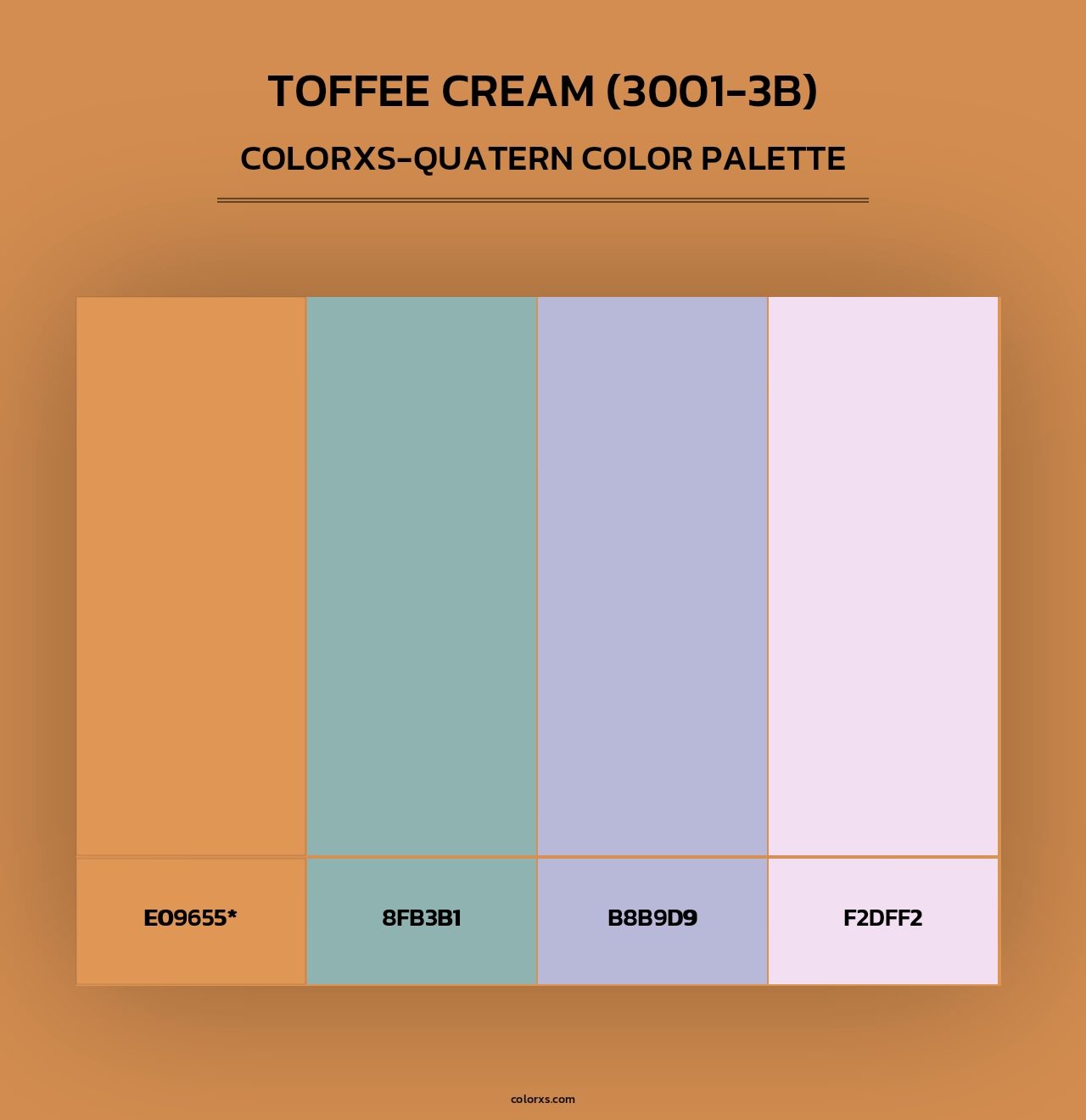 Toffee Cream (3001-3B) - Colorxs Quad Palette