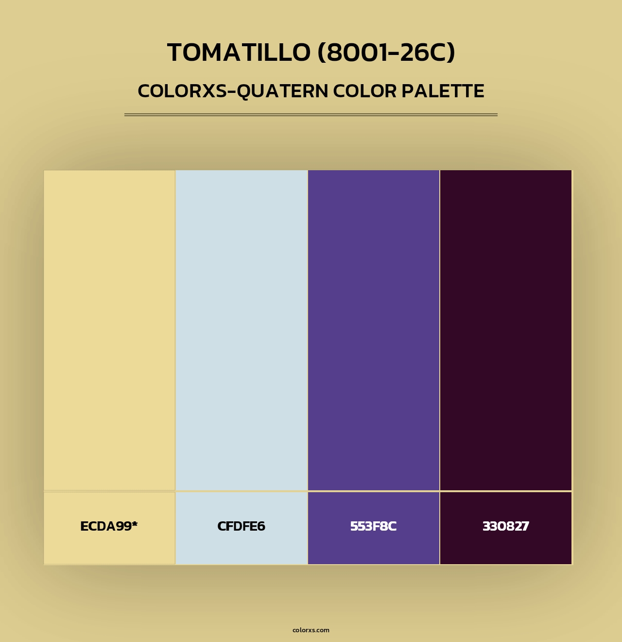 Tomatillo (8001-26C) - Colorxs Quad Palette