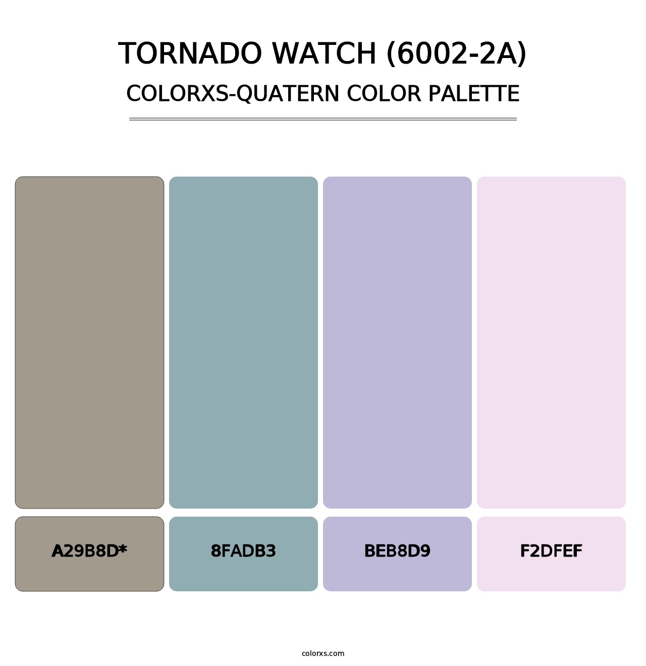 Tornado Watch (6002-2A) - Colorxs Quatern Palette