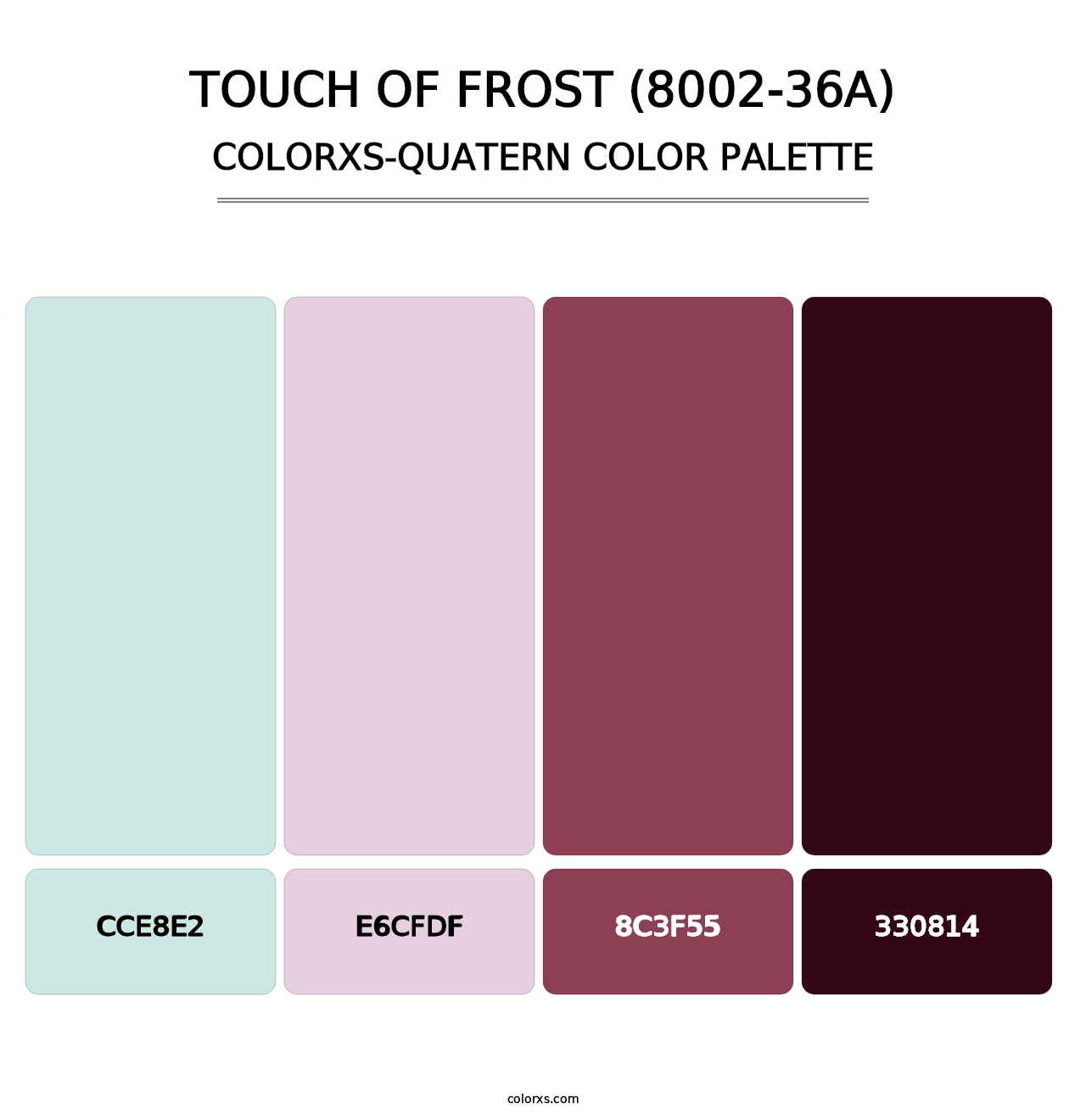 Touch of Frost (8002-36A) - Colorxs Quatern Palette