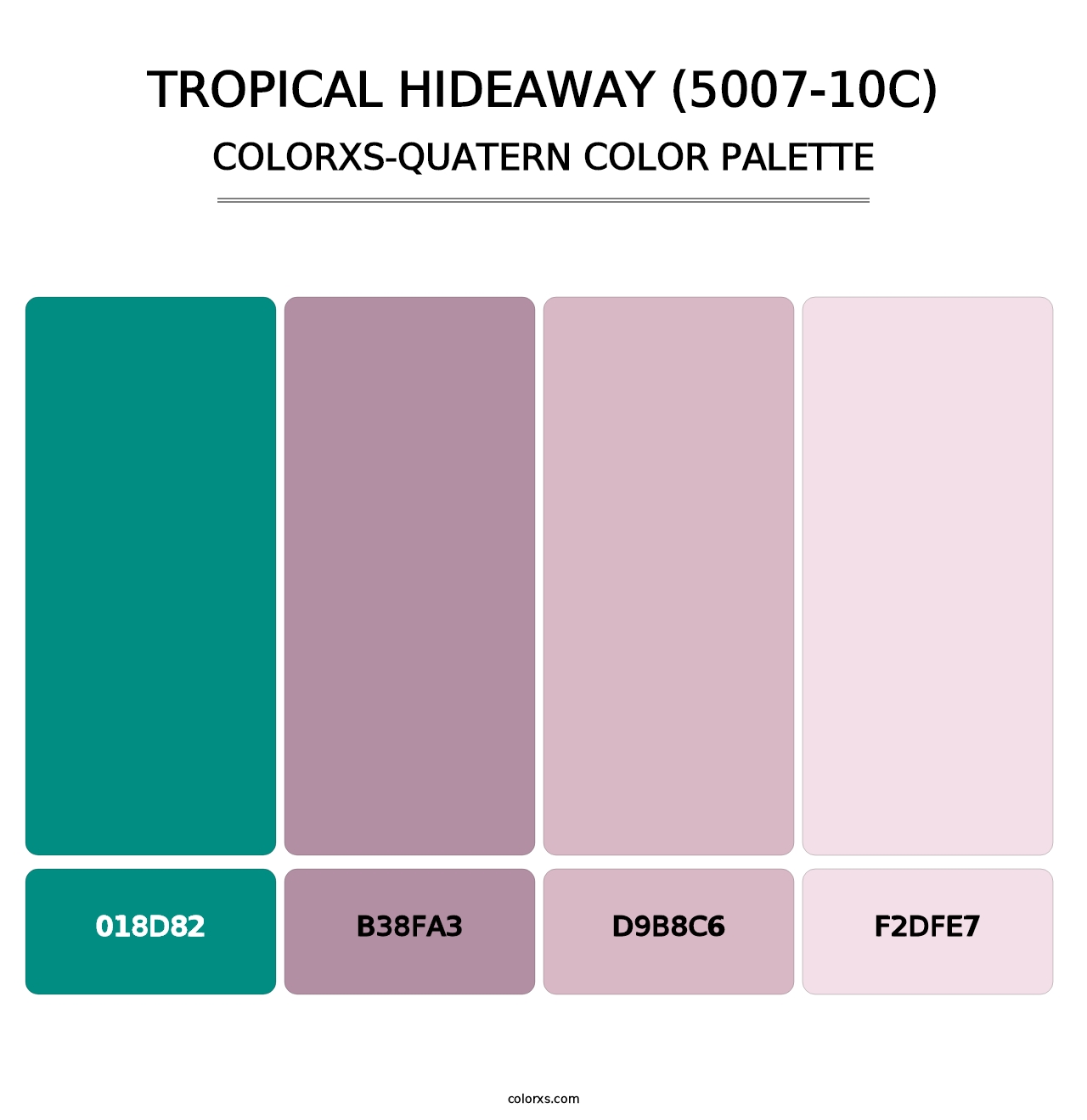 Tropical Hideaway (5007-10C) - Colorxs Quatern Palette