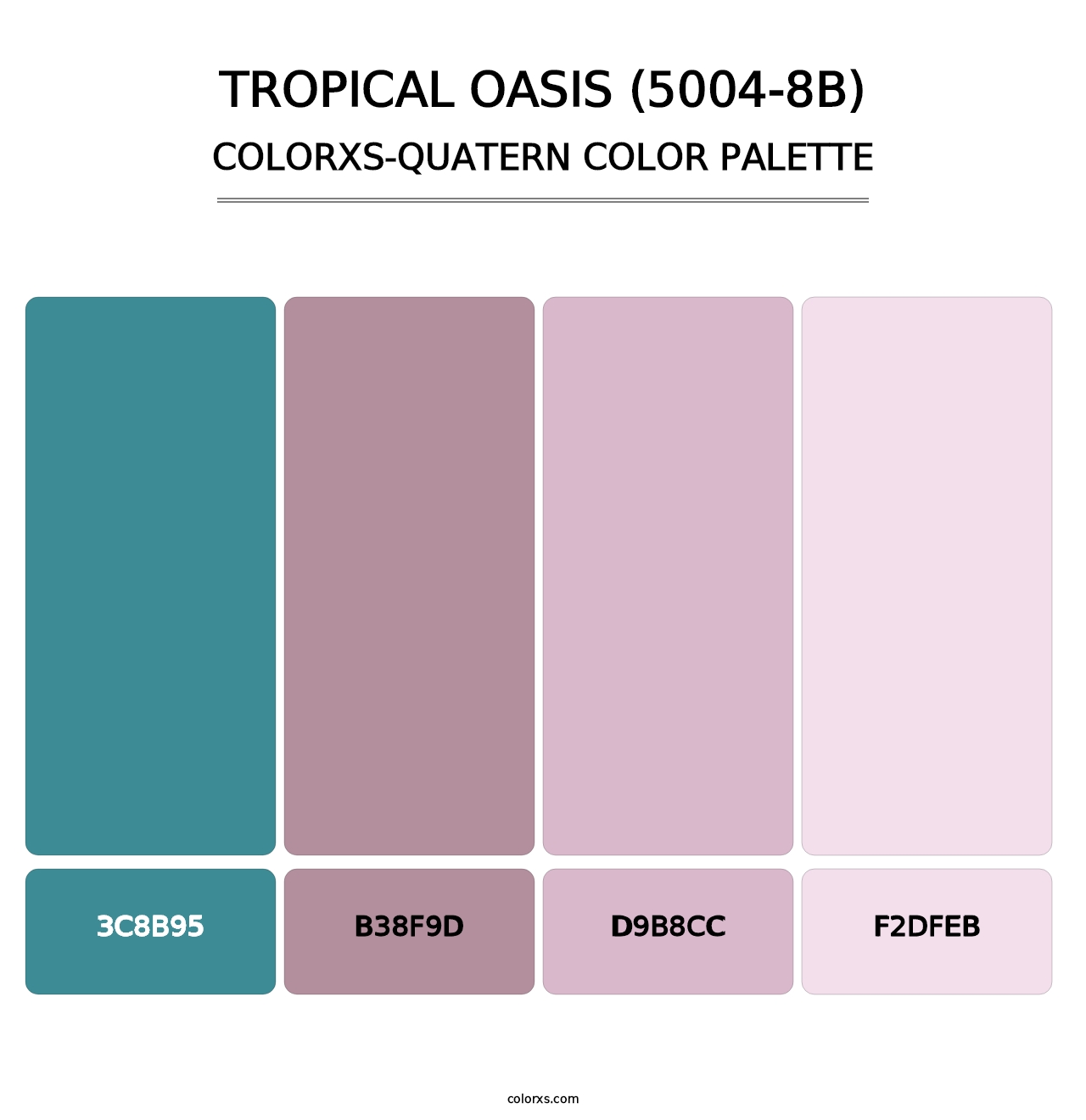 Tropical Oasis (5004-8B) - Colorxs Quatern Palette