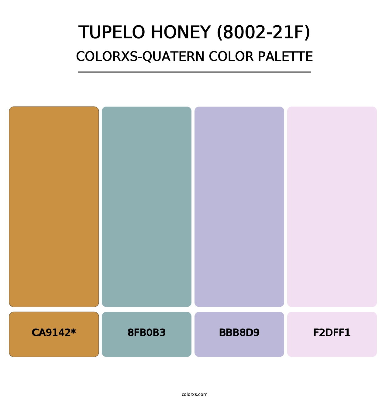 Tupelo Honey (8002-21F) - Colorxs Quatern Palette