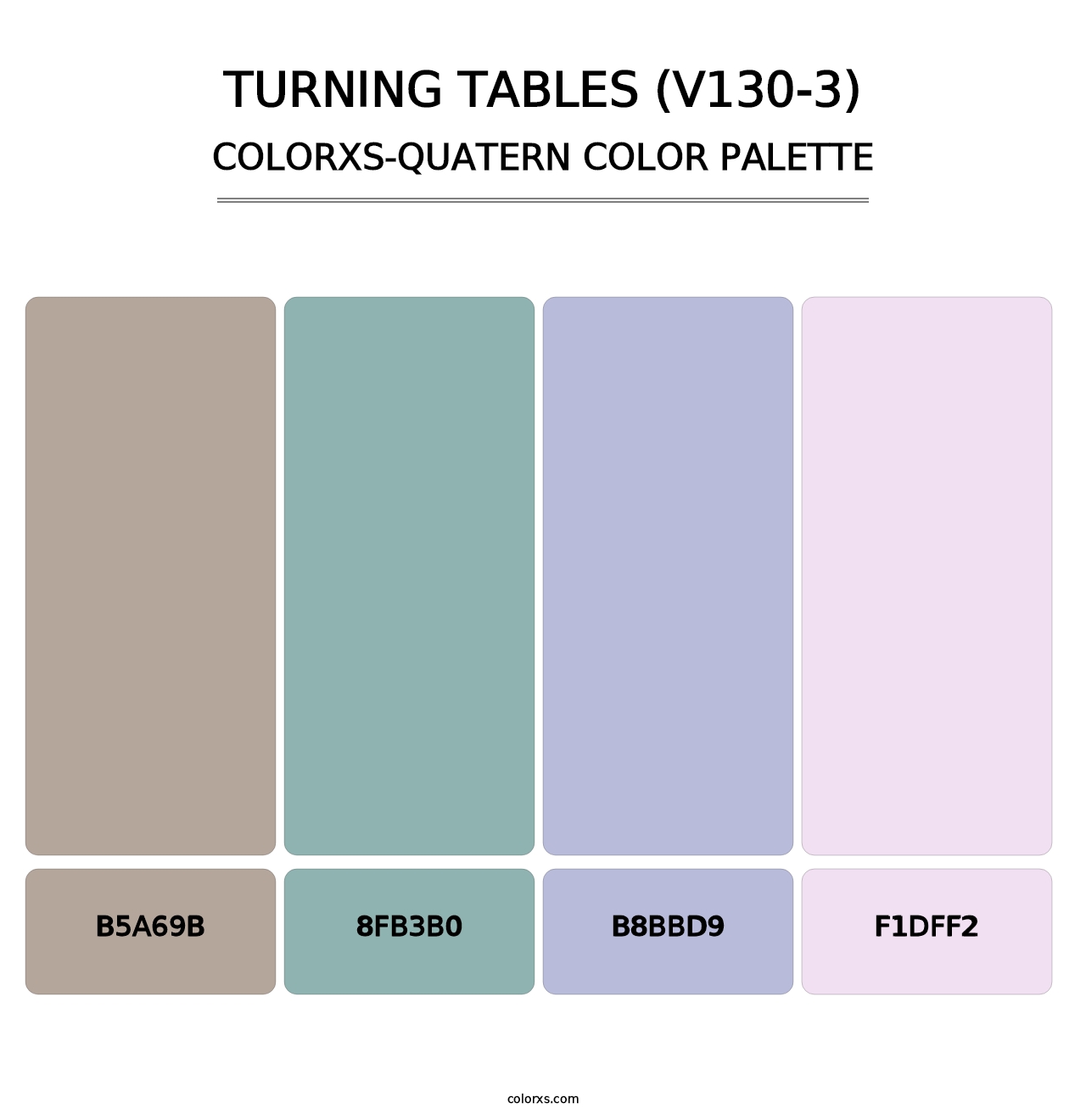 Turning Tables (V130-3) - Colorxs Quatern Palette