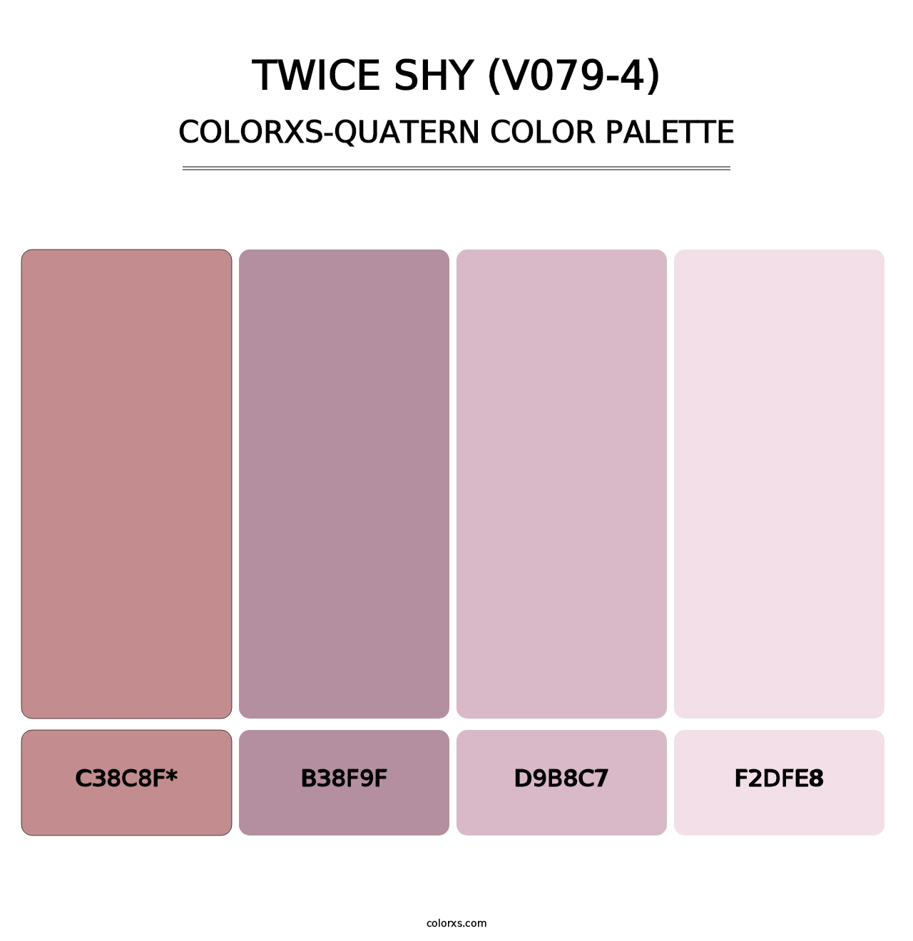 Twice Shy (V079-4) - Colorxs Quatern Palette