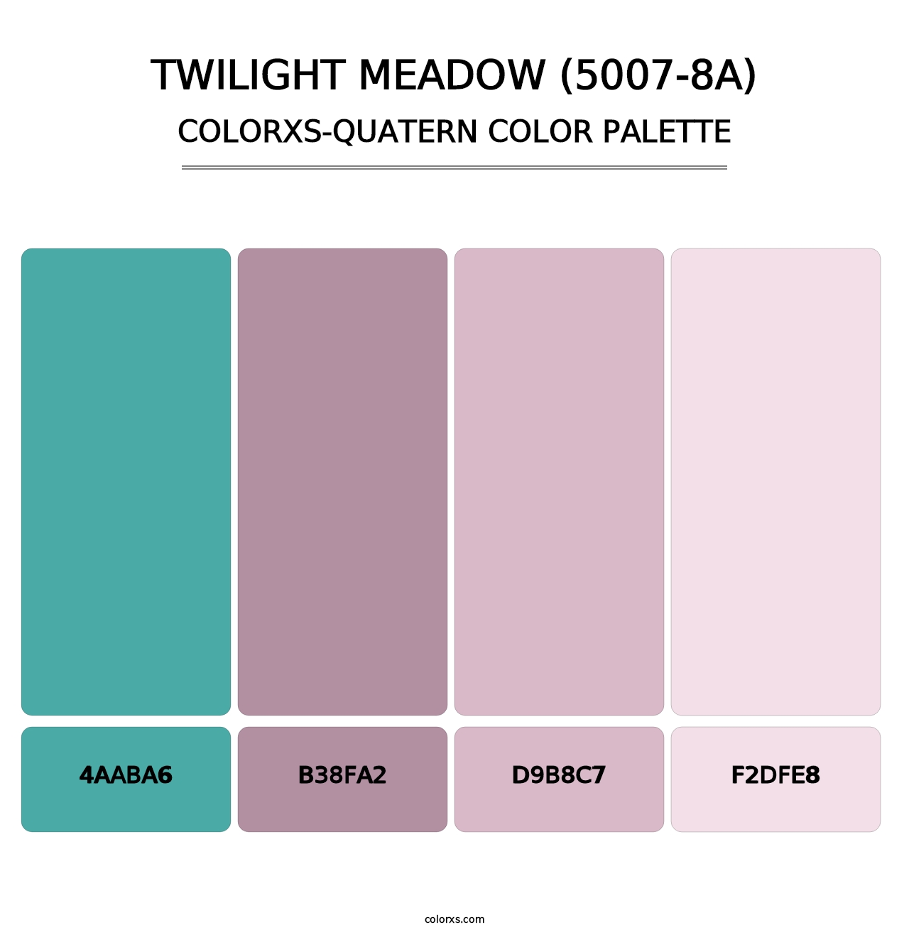 Twilight Meadow (5007-8A) - Colorxs Quatern Palette